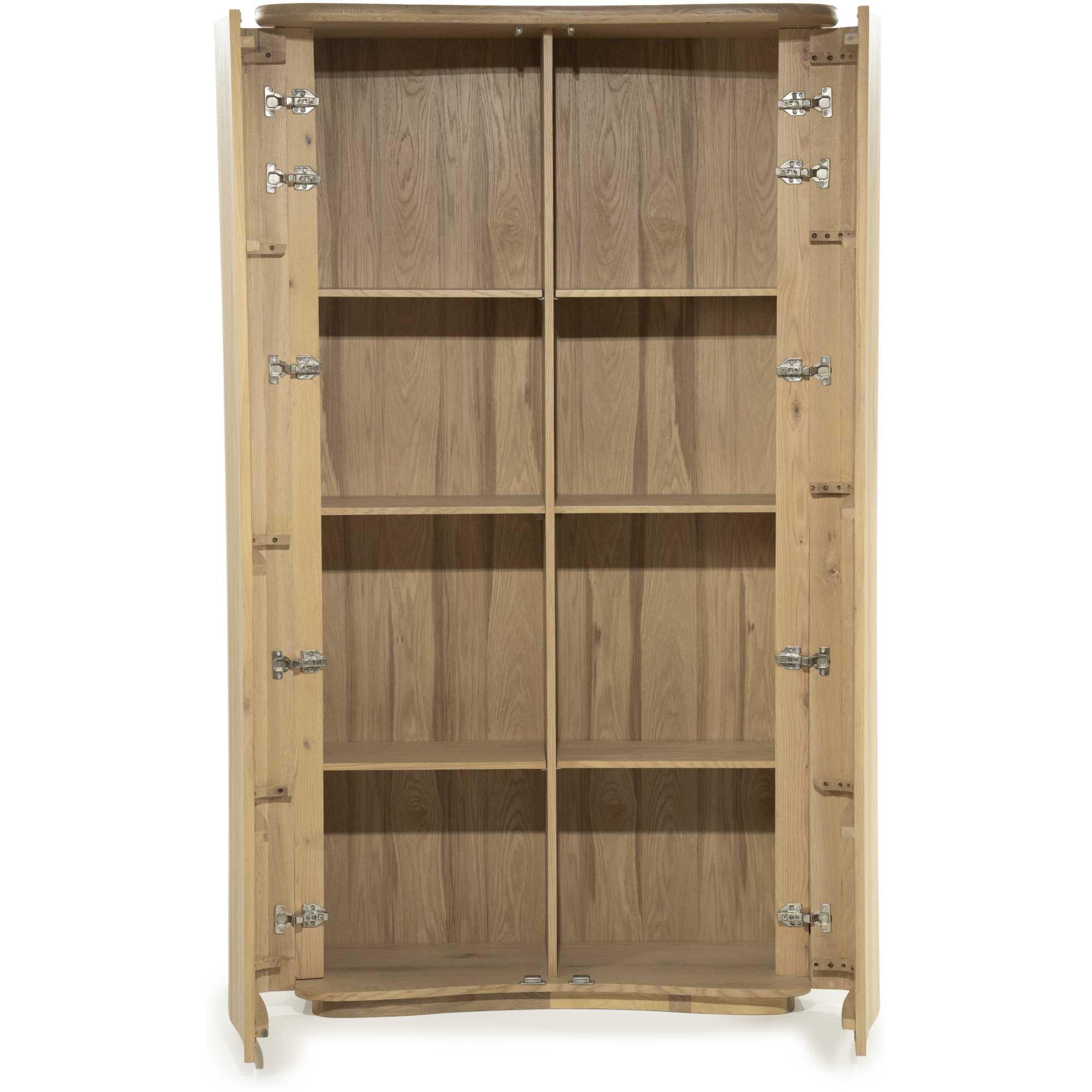 Holzschrank abgerundet Jaromir Eichenholz natur 120x210