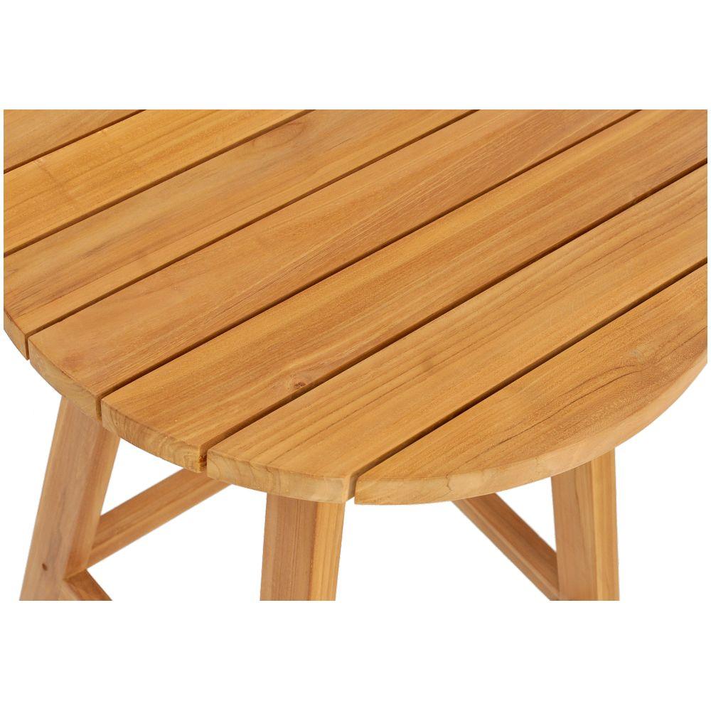Garten Bartisch Stehtisch Teakholz natur 80x80