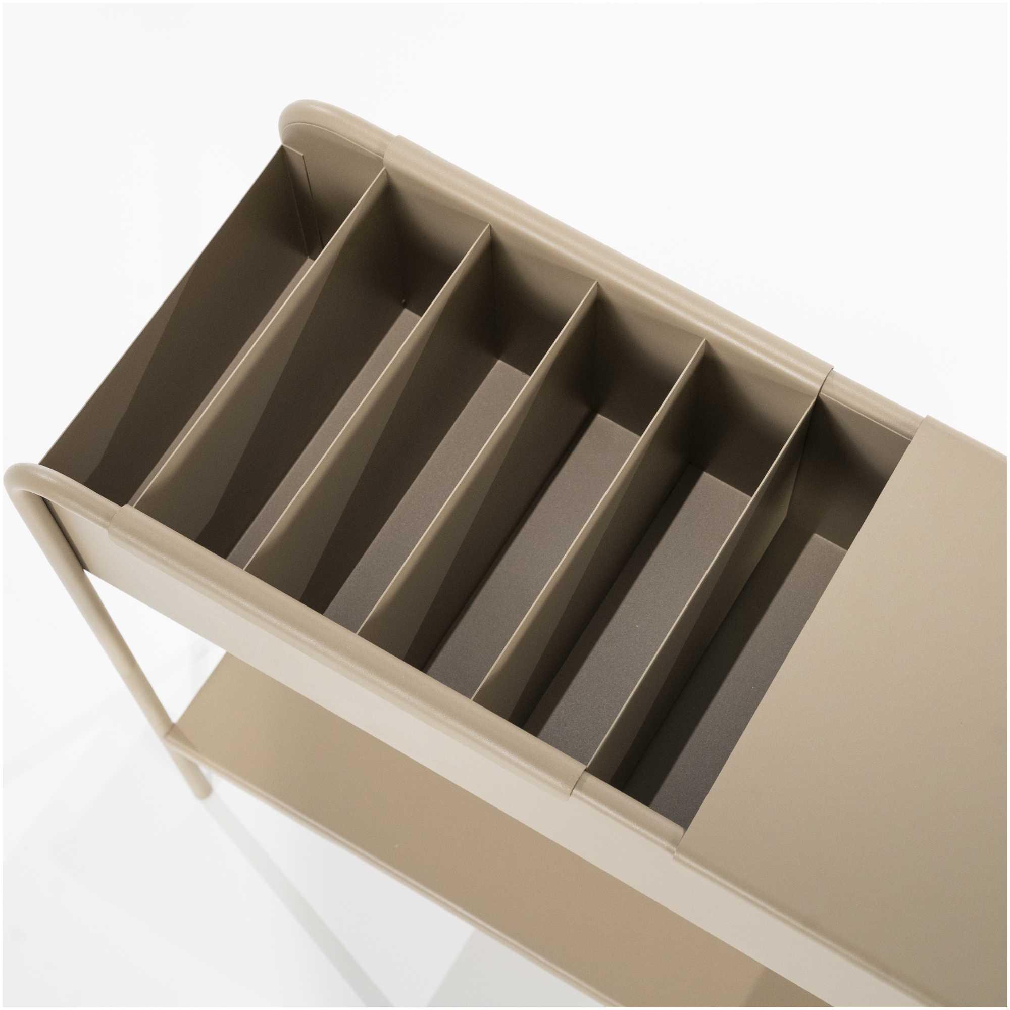 Konsole Bonnie mit Ablage und Korb Eisen taupe 95