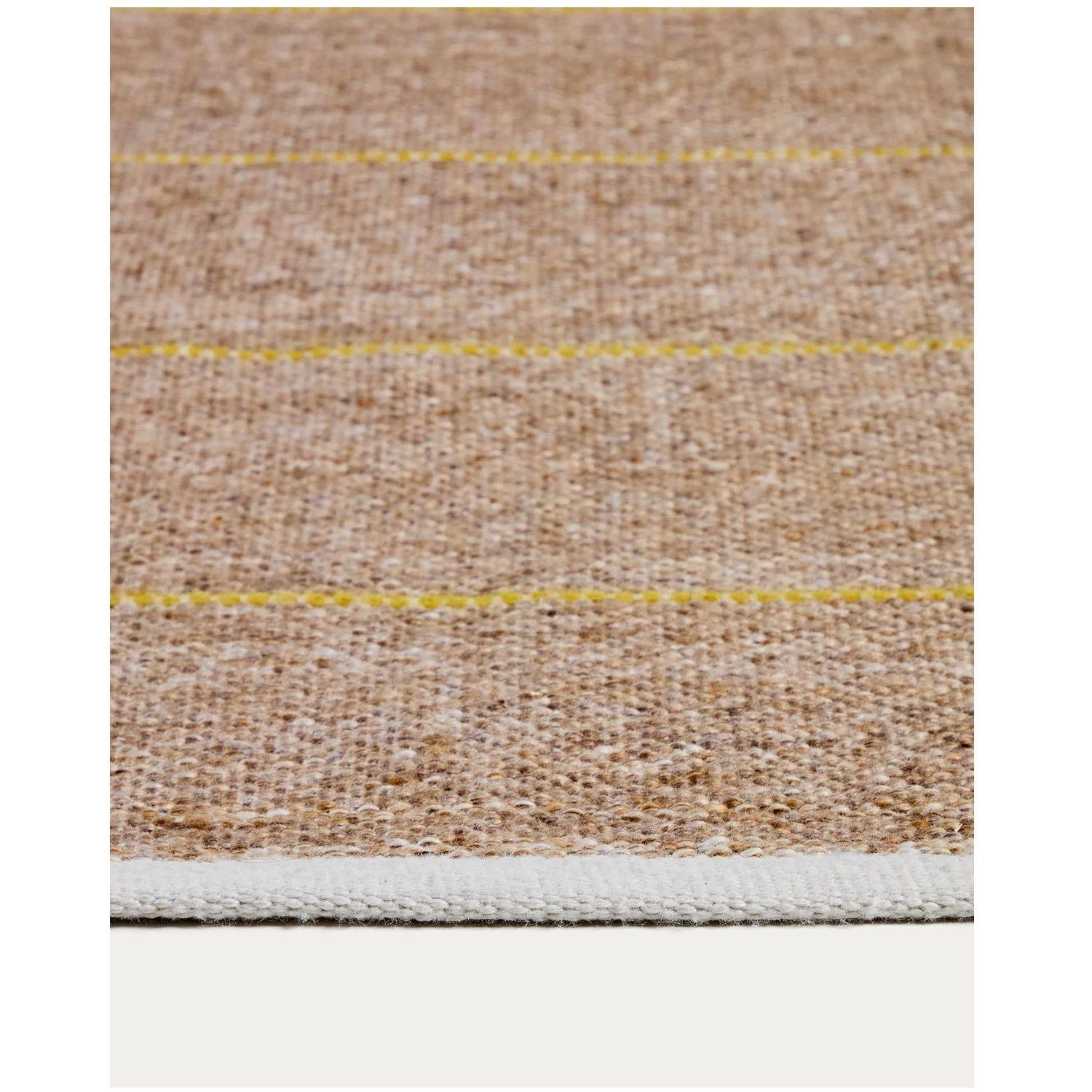 Garten Teppich Denu 100% PET beige 200x300