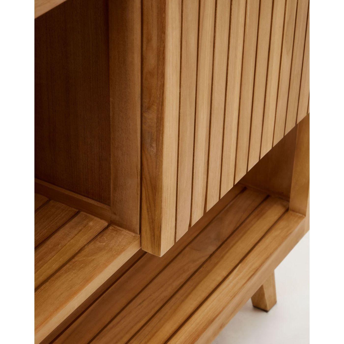Badezimmermöbel Unterschrank Kuveni Teakholz massiv Natur 140x50