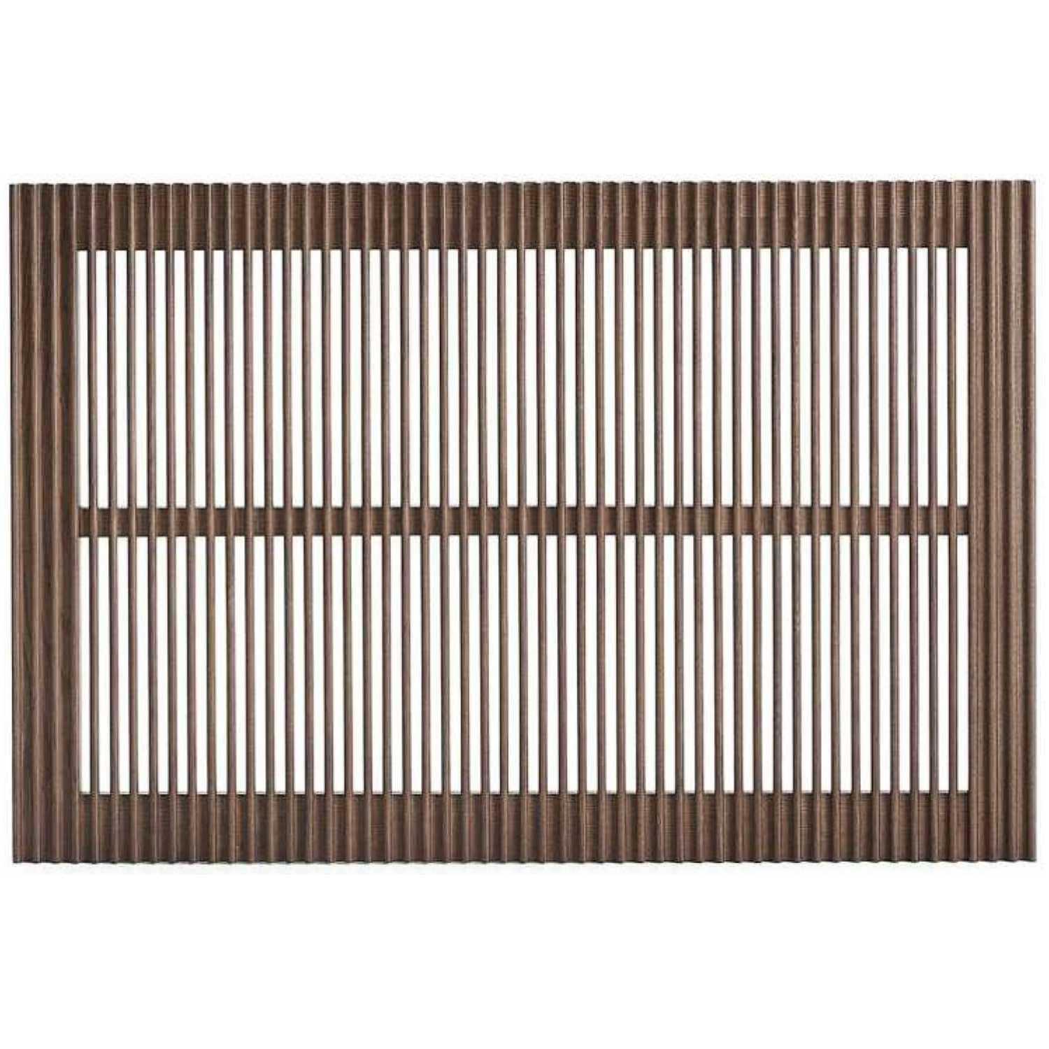 Bettkopfteil Beyla aus massivem Eschenholz mit nussbaumfarbenem Finish für 90cm Betten FSC 100%