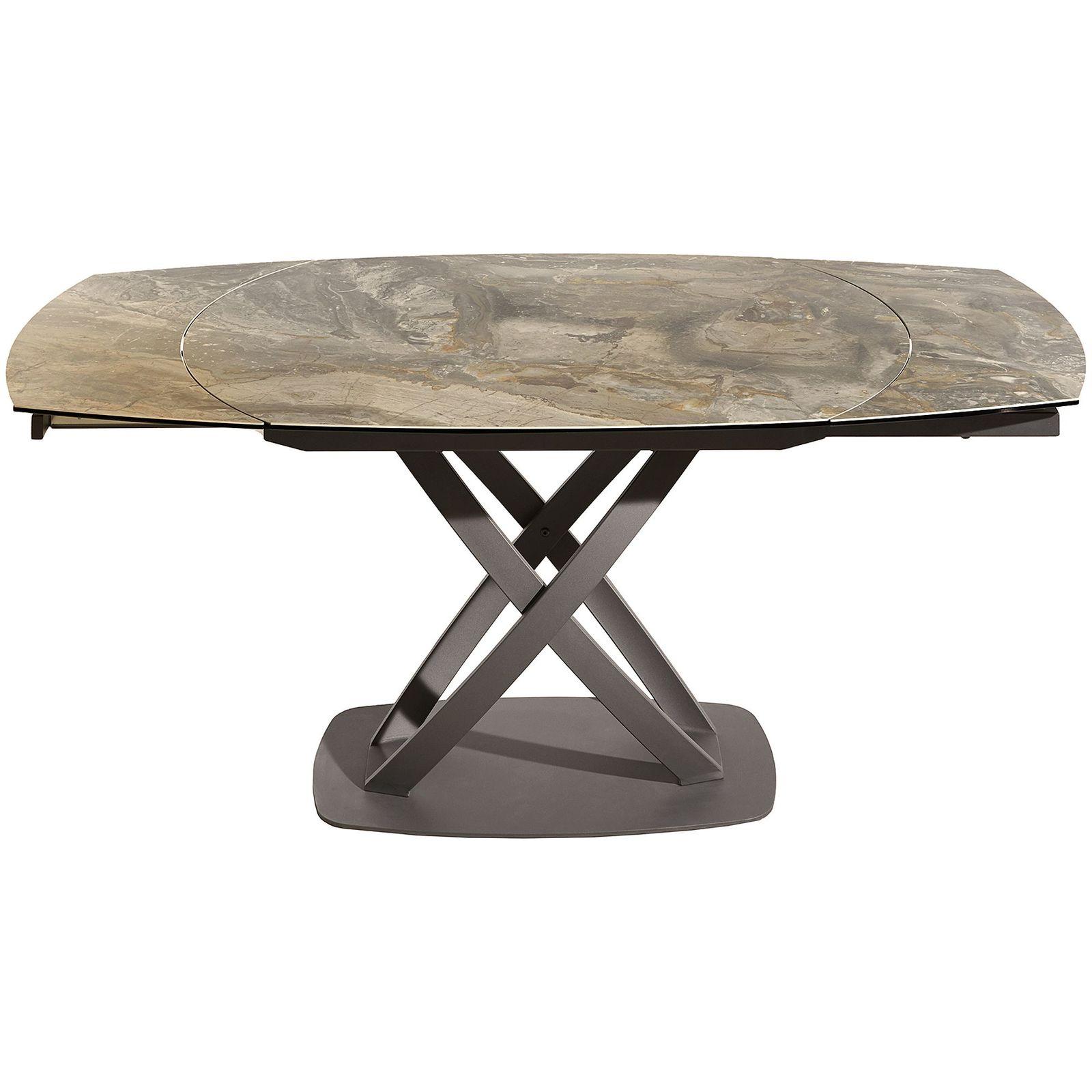 Ausziehtisch Conception 130-190x100 Keramik taupe Marmor-Optik
