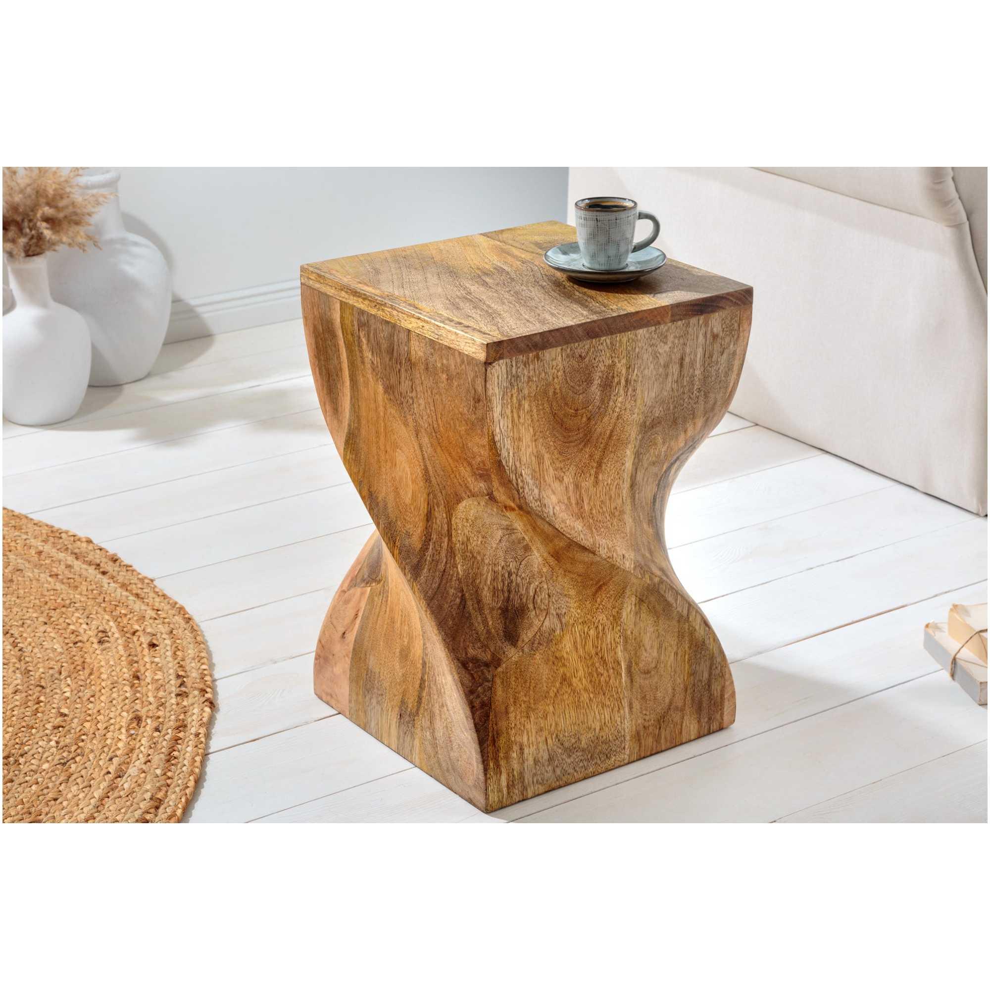 Beistelltisch Twist Mangoholz Vintage 30x30