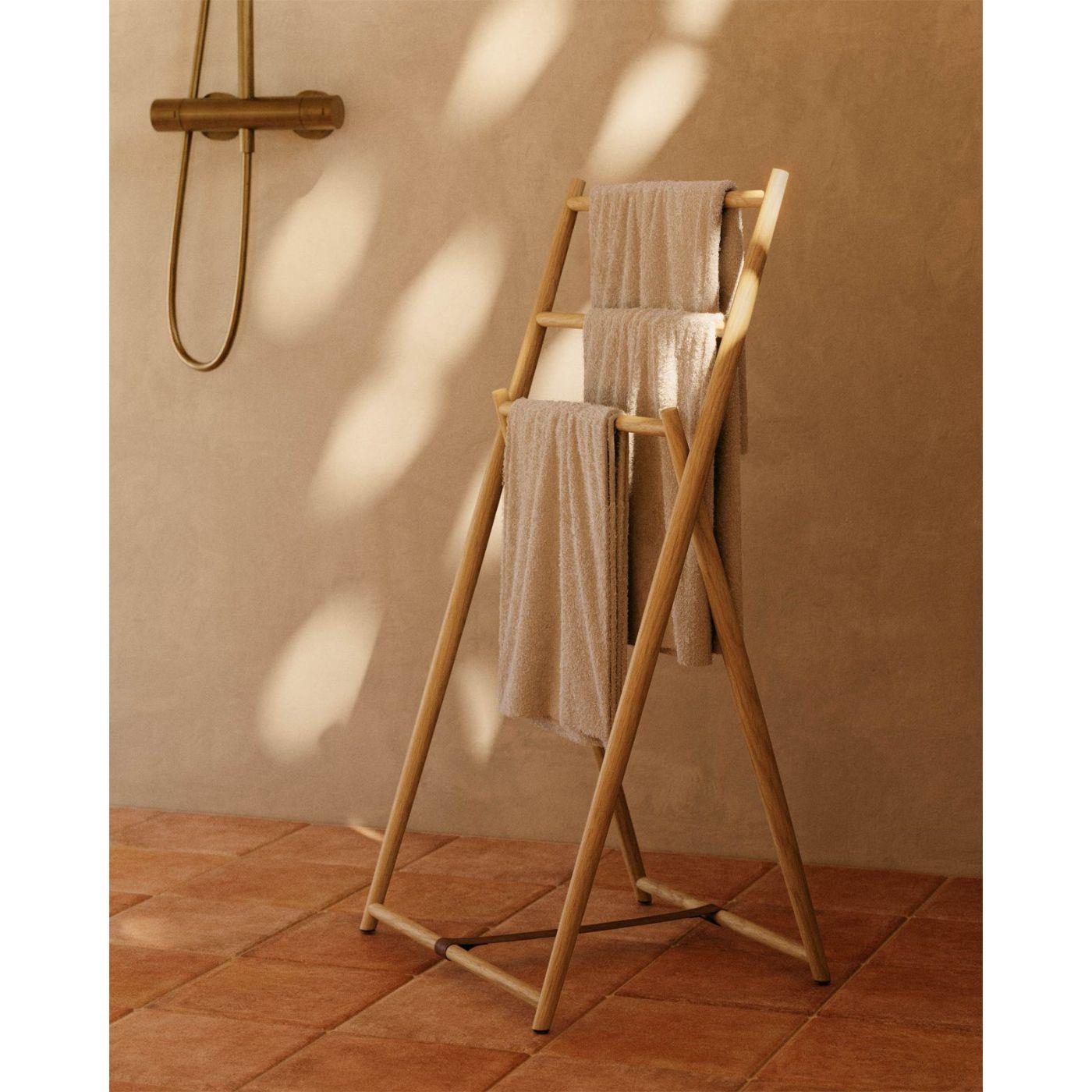 Roxana Handtuchhalter aus massivem Teakholz 50 x 95 cm