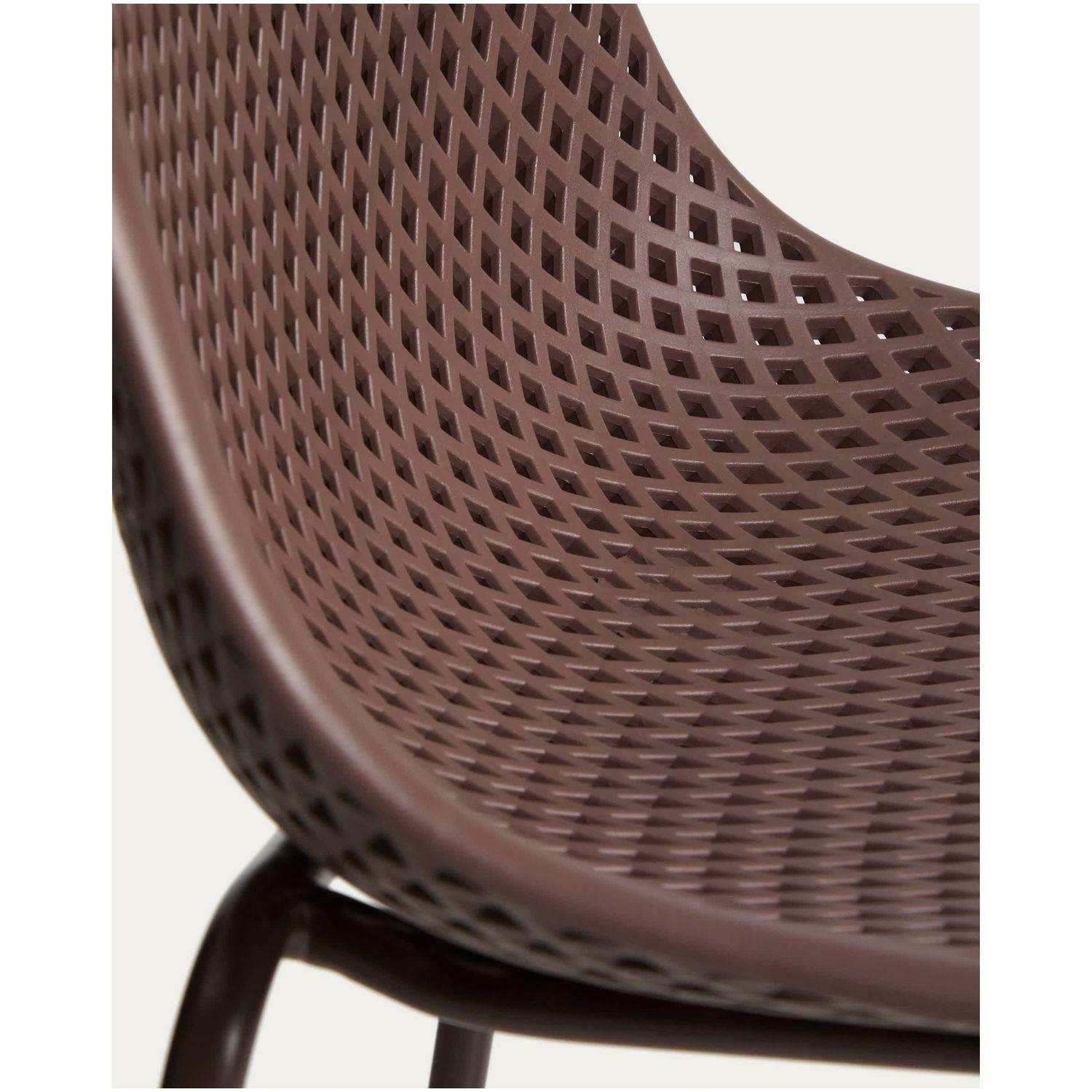 Barhocker Outdoor Garten Quinby Quinby braun Sitzhöhe 75