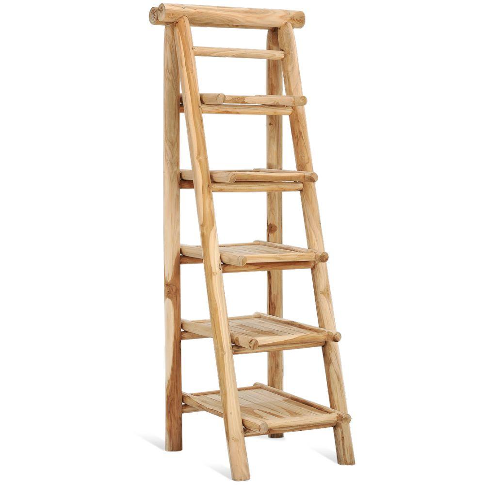 Garten Standregal Teak natur Woody 50x165
