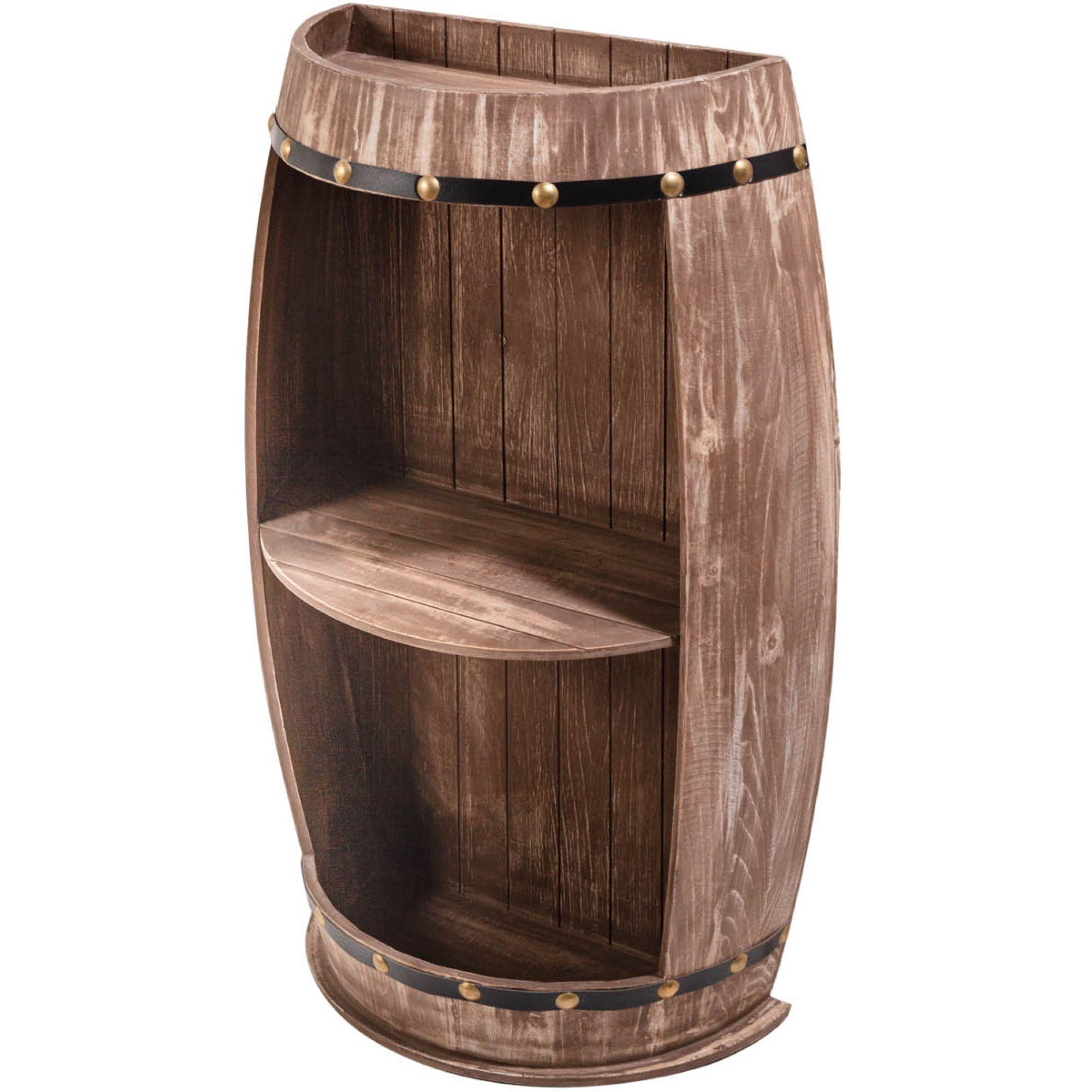 Weinfass Weinregal Winery halb 79cm natur
