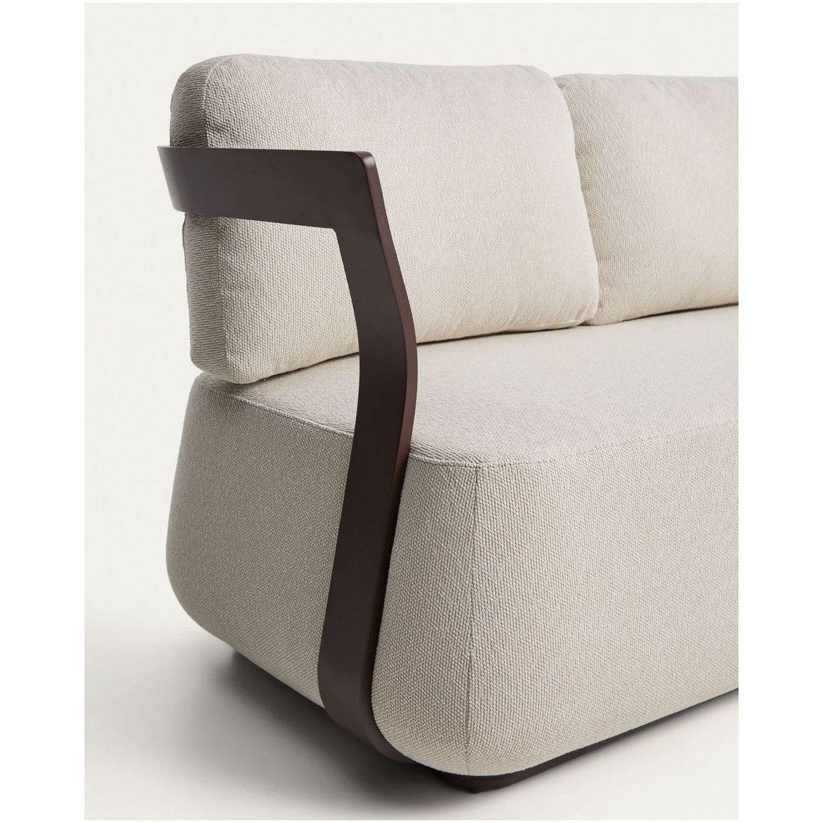 Gartensofa 3-Sitzer Tamaris Aluminium in Braun 217