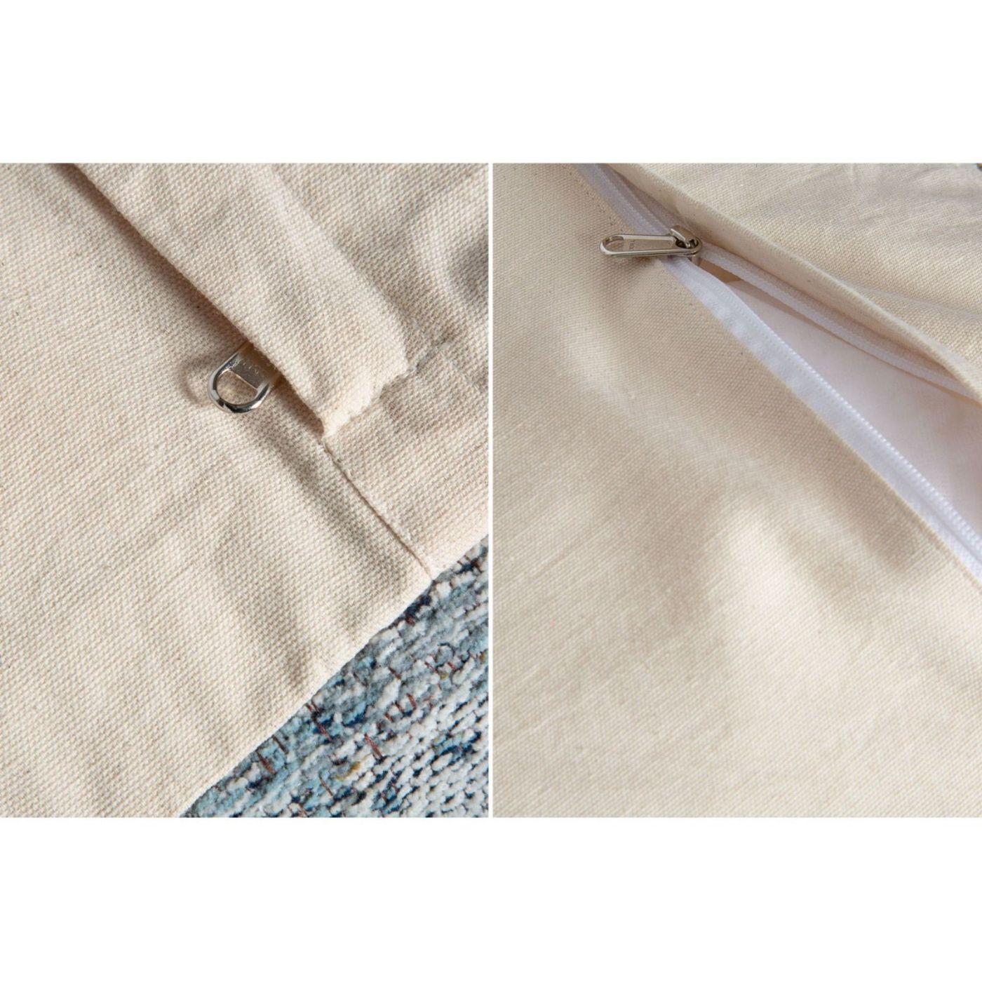 Bodenkissen Satura 70x70 blau beige