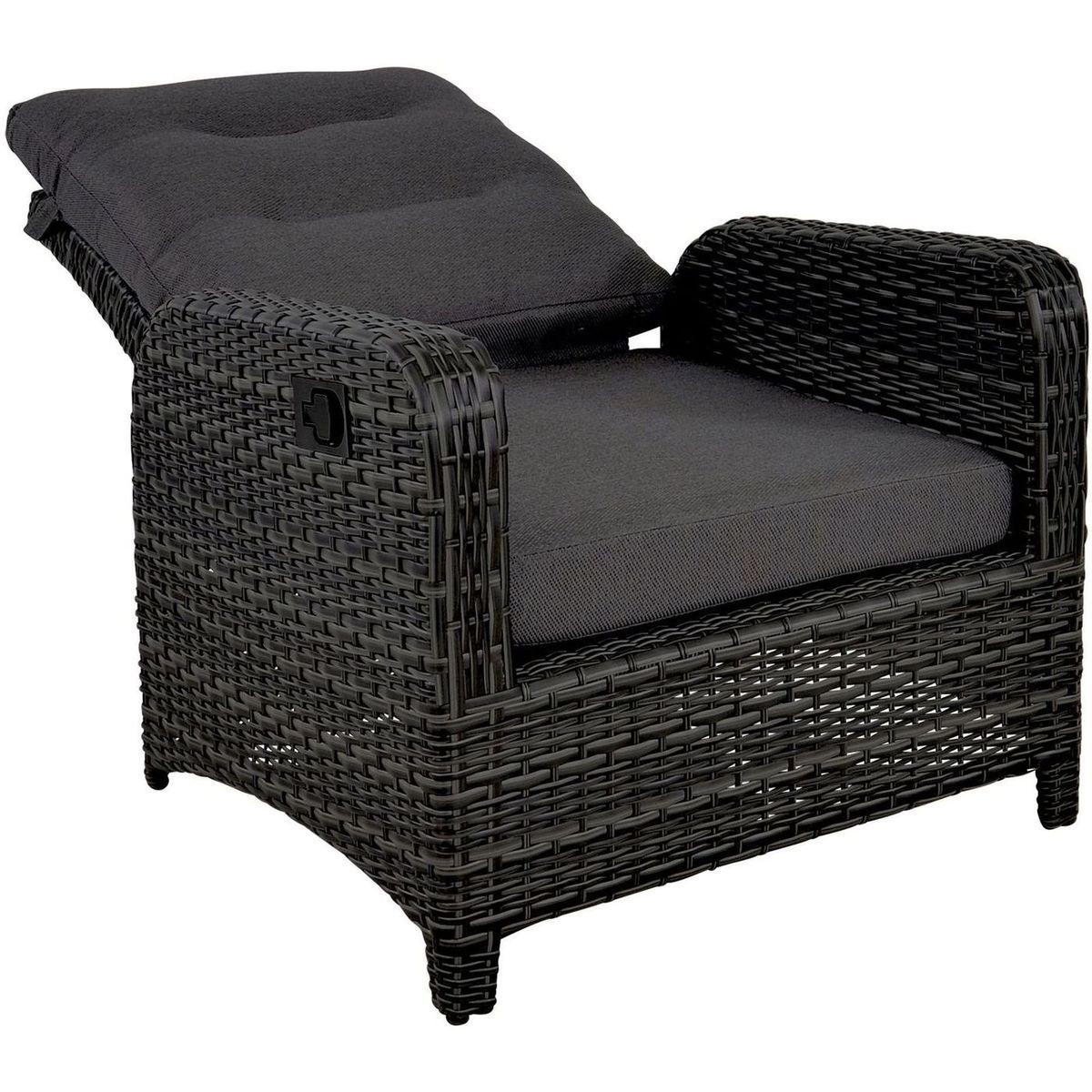 Garten Loungesessel verstellbar Poly Rattan Nino (mit Funktion)