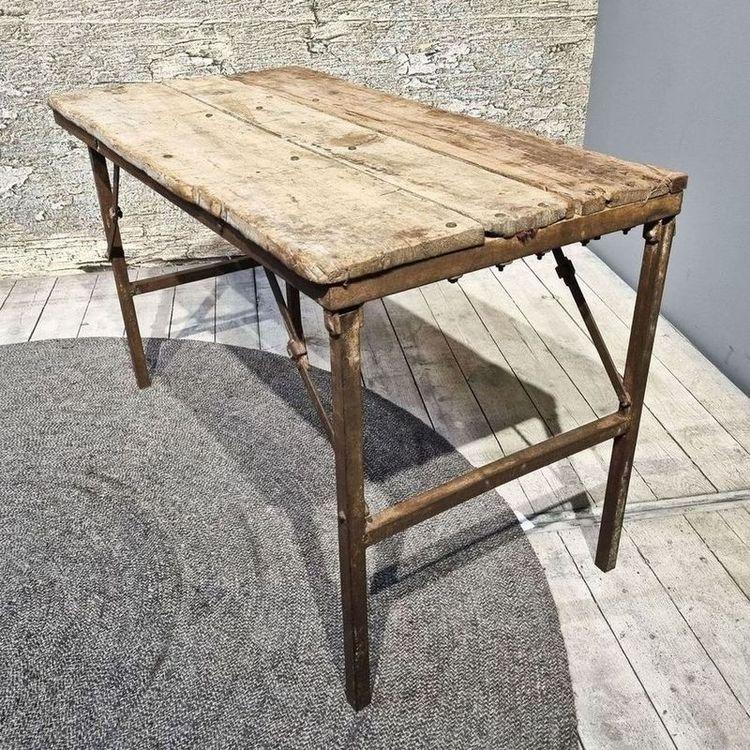 Esstisch Massivholz recyceltes Teakholz UNIKAT 108x53