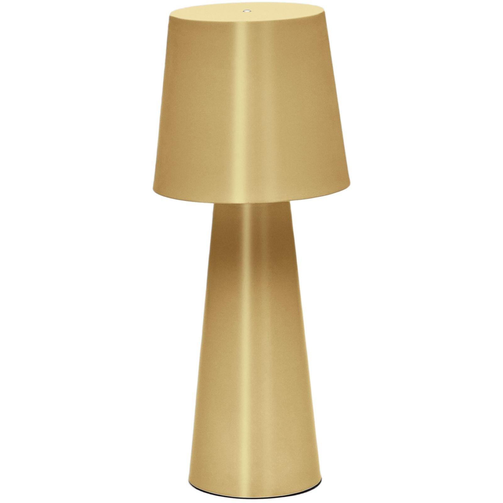 Arenys Tischlampe gross aus Metall mit goldener Lackierung LED