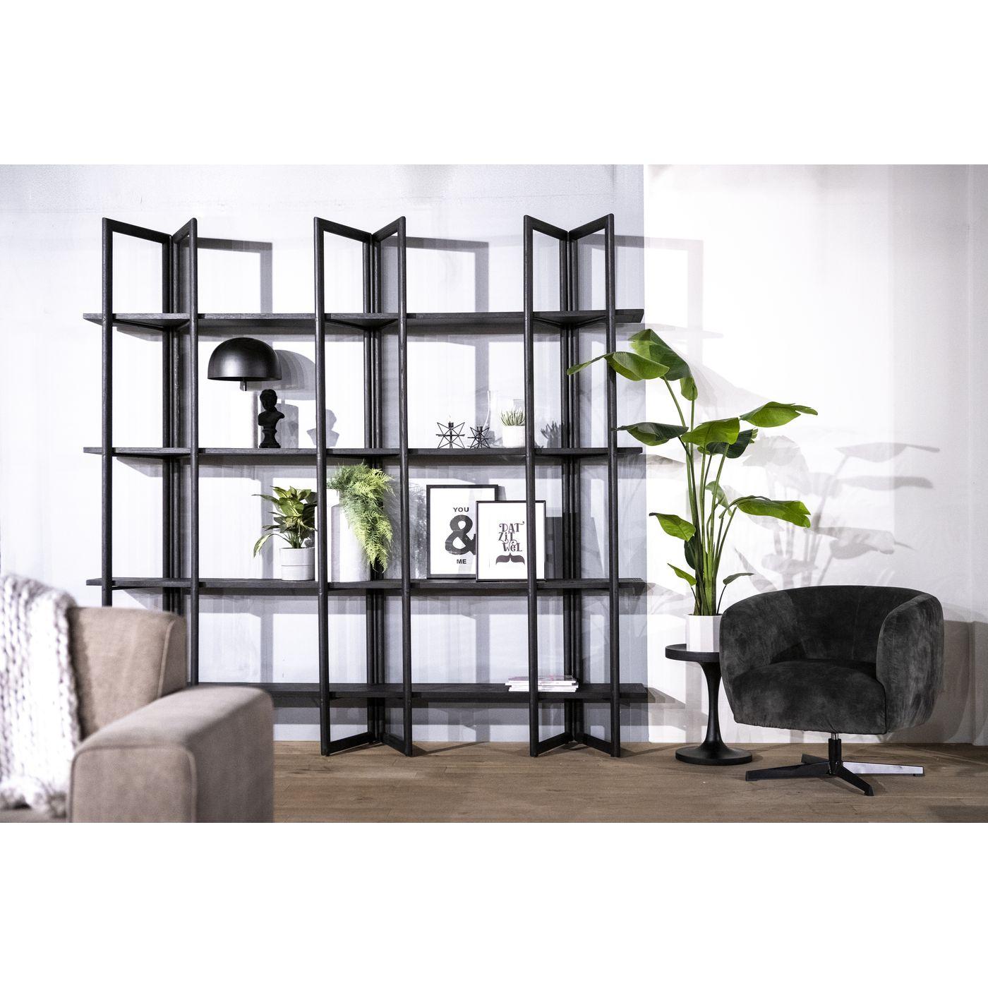 Bücherregal Black Oak 240x229
