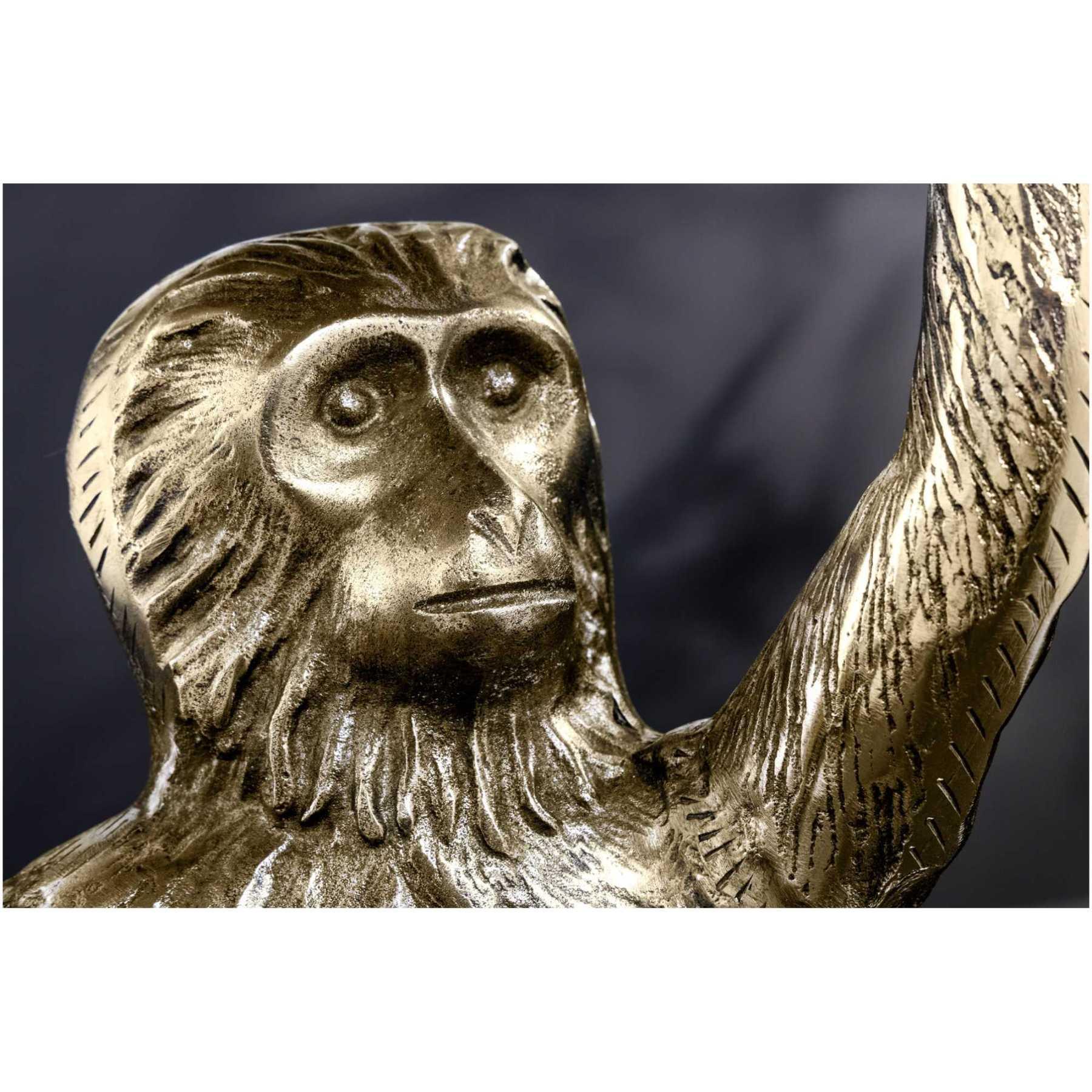 Beistelltisch Affe Metall gold