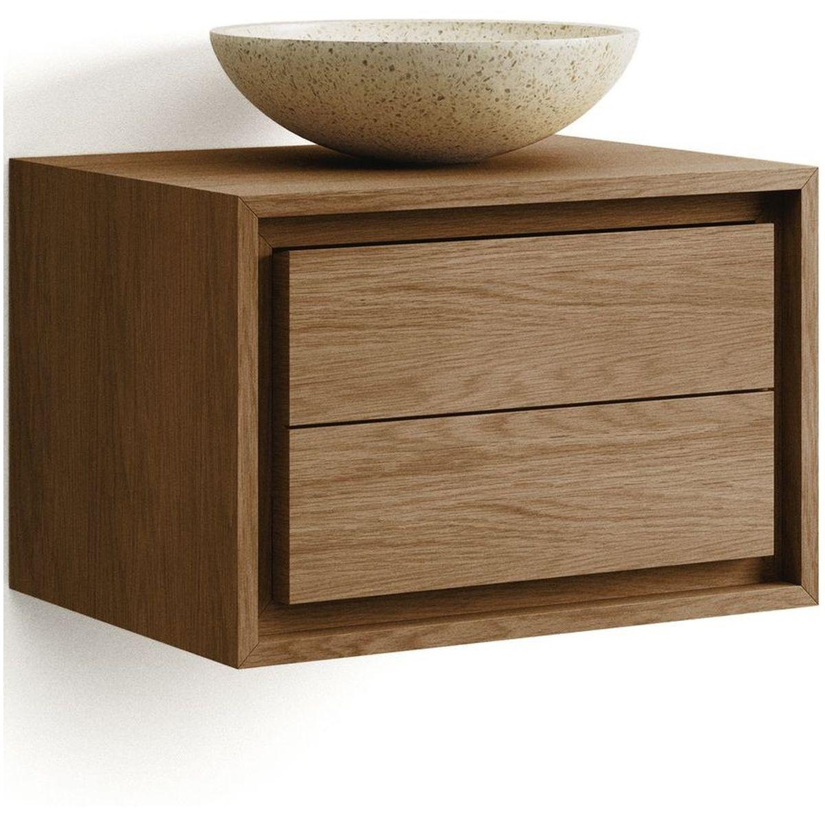 Badezimmermöbel Kenta aus massivem Teakholz natur 60x45