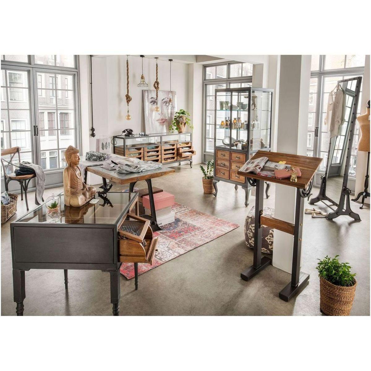 Bistrostuhl Kolonial Teak Industrial