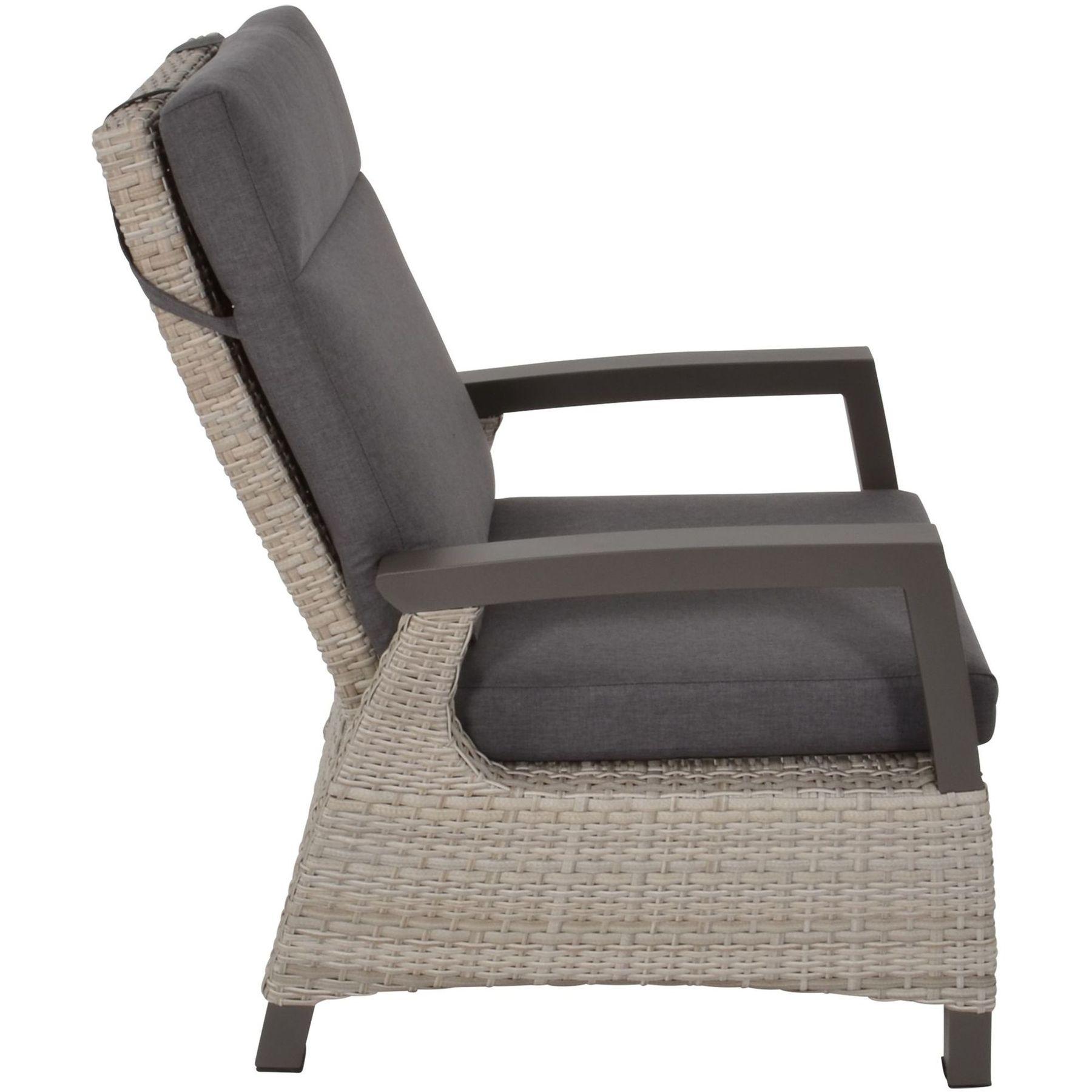Poly Rattan Gartensessel Parma taupe (verstellbar)