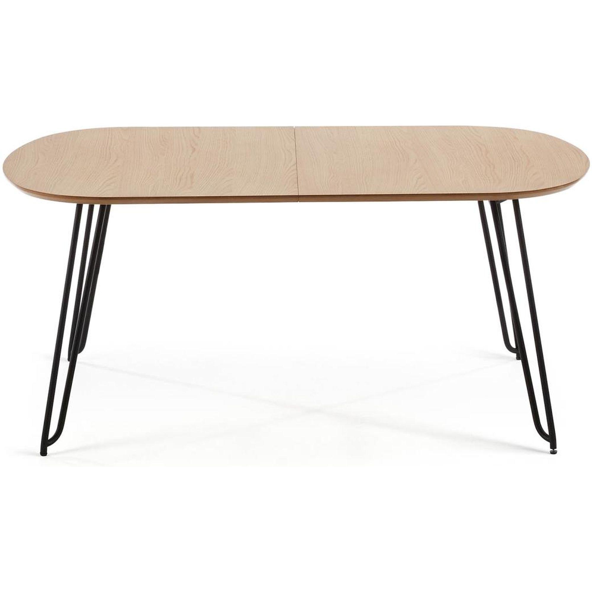 Esstisch ausziehbar Novac 170-320x100 Eichenfurnier Stahlbeine