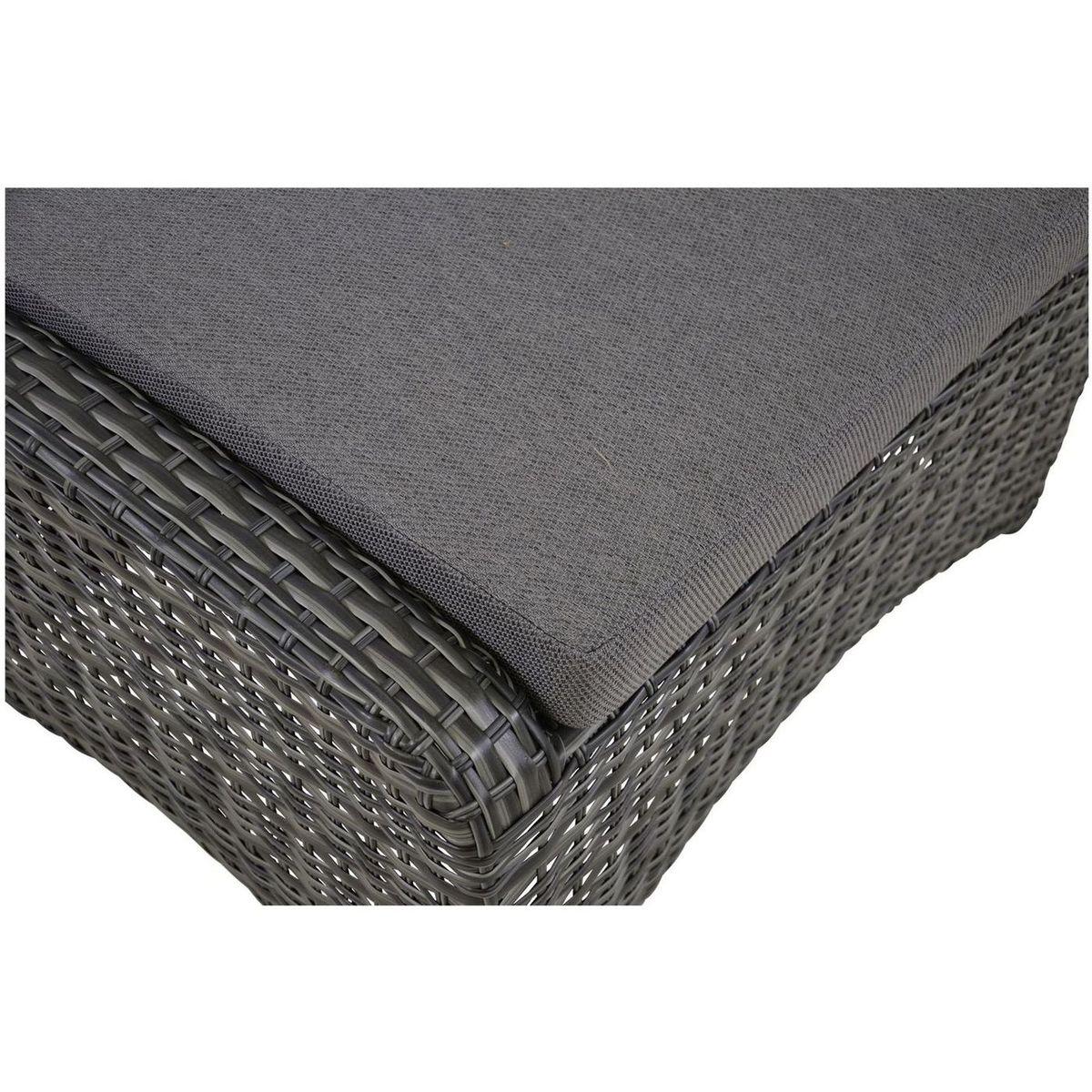 Garten Fusshocker Poly Rattan Nino 72x55