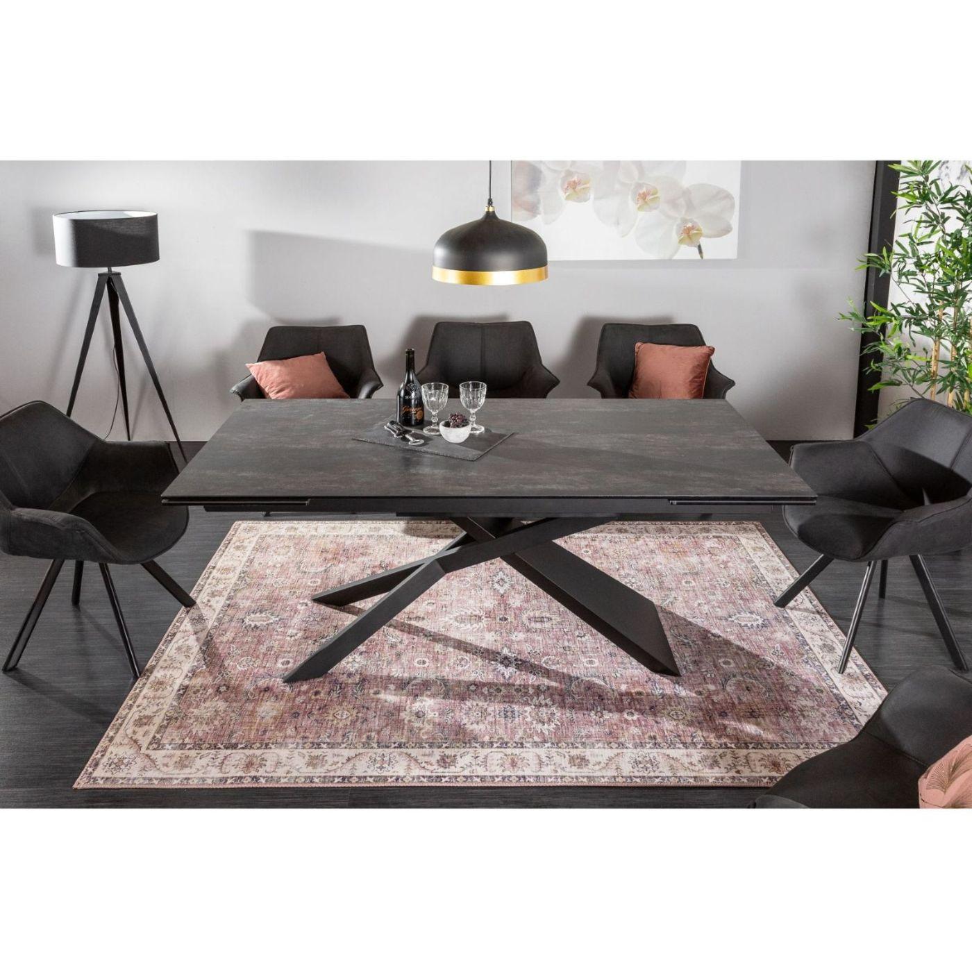 Ausziehtisch Italia4 180-220-260 Keramik Lava-Optik
