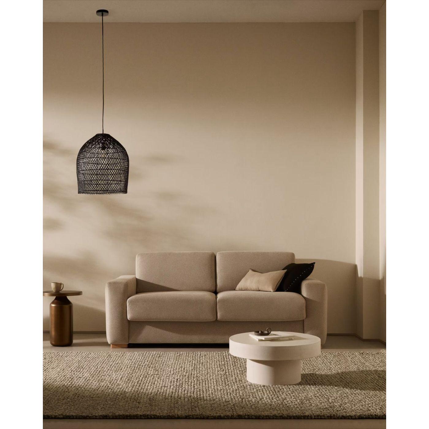 Bettsofa Anley Stoff Beige - Breite: 204cm