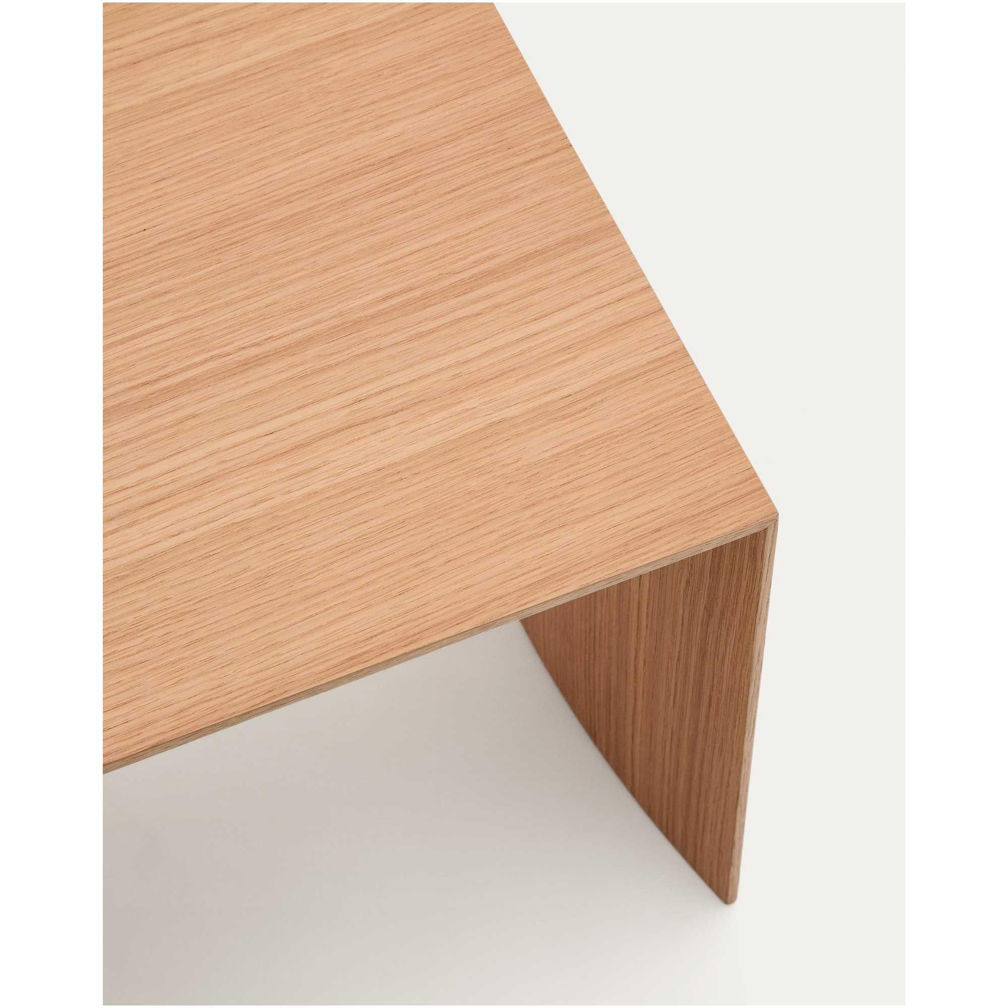 Beistelltisch Litto Eichenholzfurnier natur 55x40