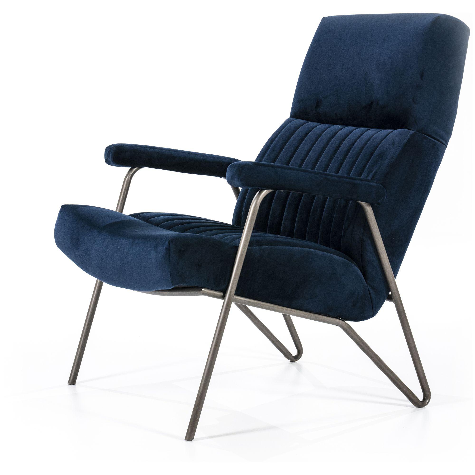 Armlehnsessel Bruce blau