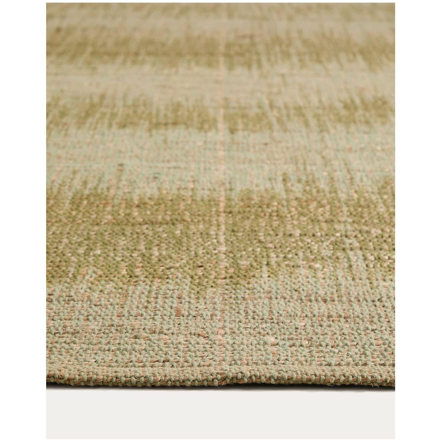 Teppich Lirmo aus Jute grün 200x300