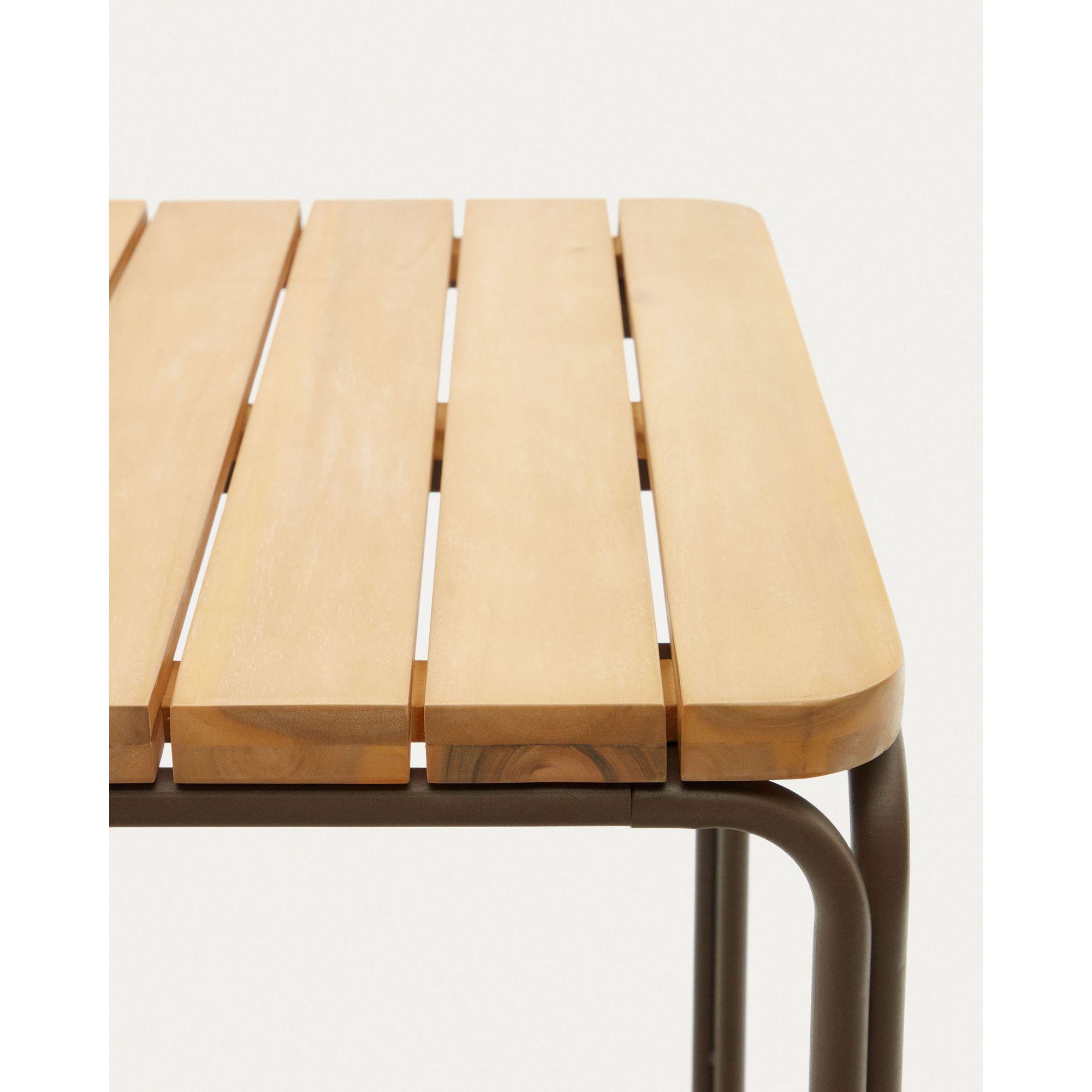 Garten Bartisch Salguer Stahl Akazienholz 140x70