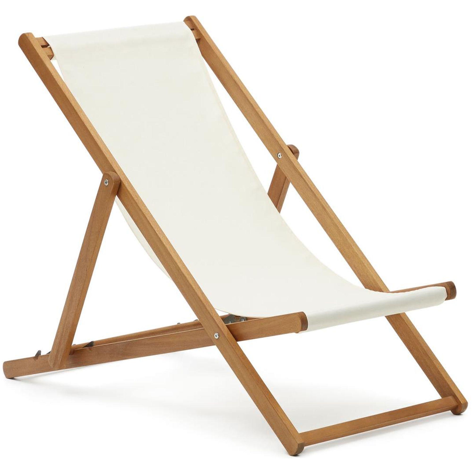 Liegestuhl Lounger beige (verstellbar)