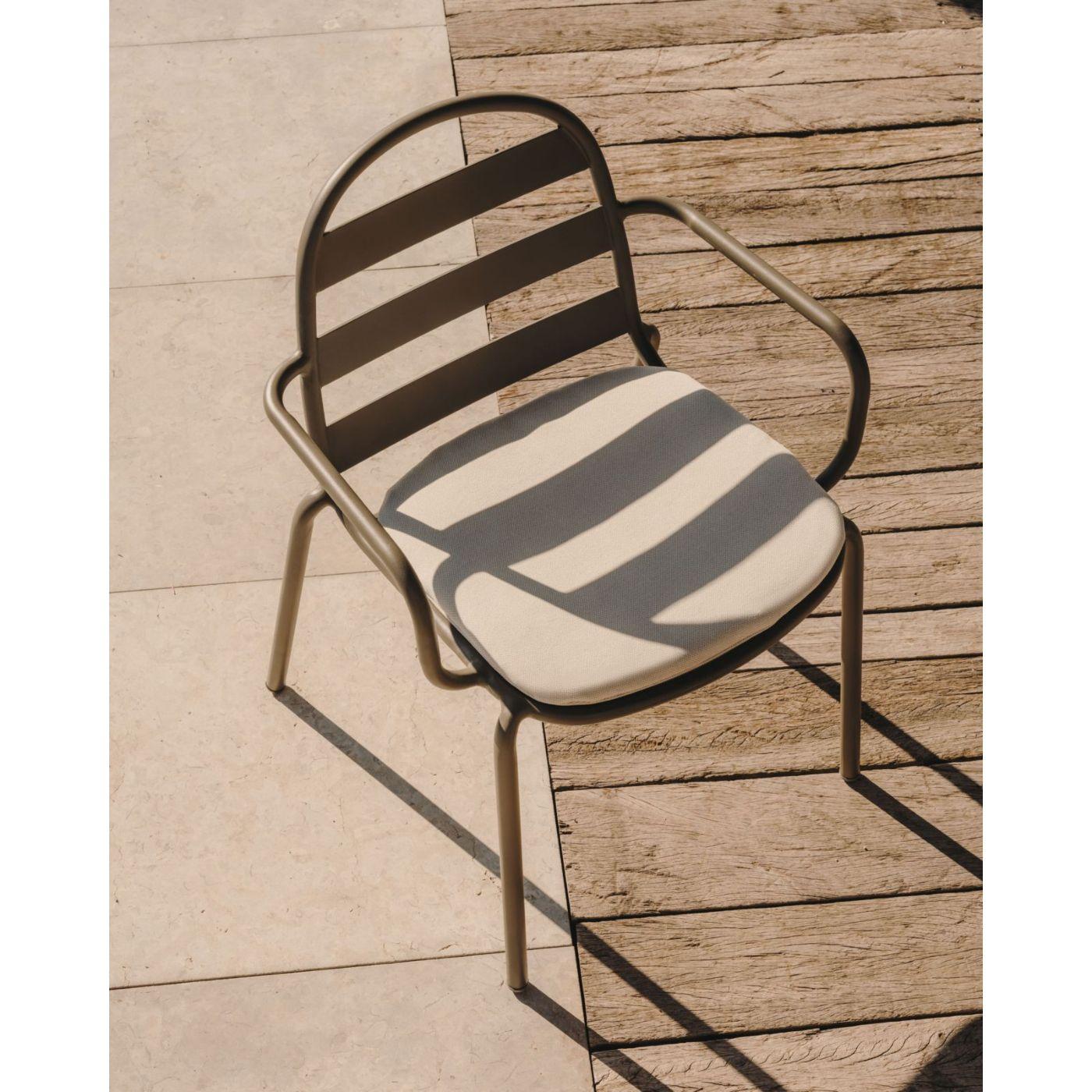 Kissen für Gartenstuhl Joncols in grau 43x41