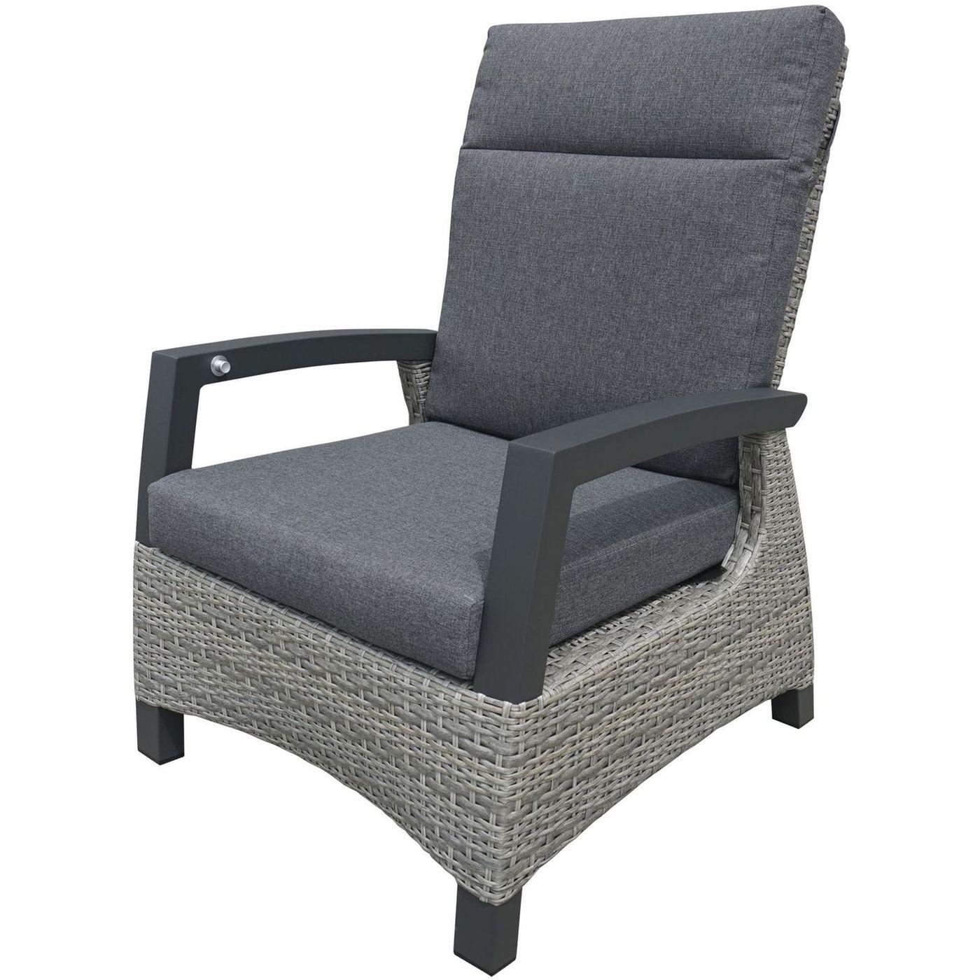 Poly Rattan Gartensessel Parma stone (verstellbar)
