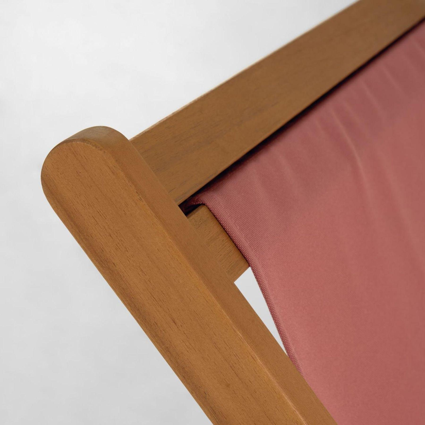 Liegestuhl Lounger terrakotta (verstellbar)