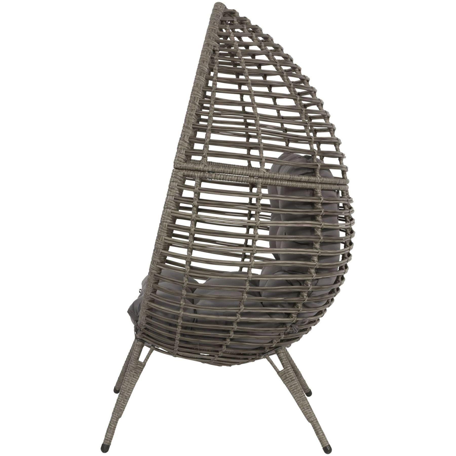 Garten Relaxsessel Egg Billy grau