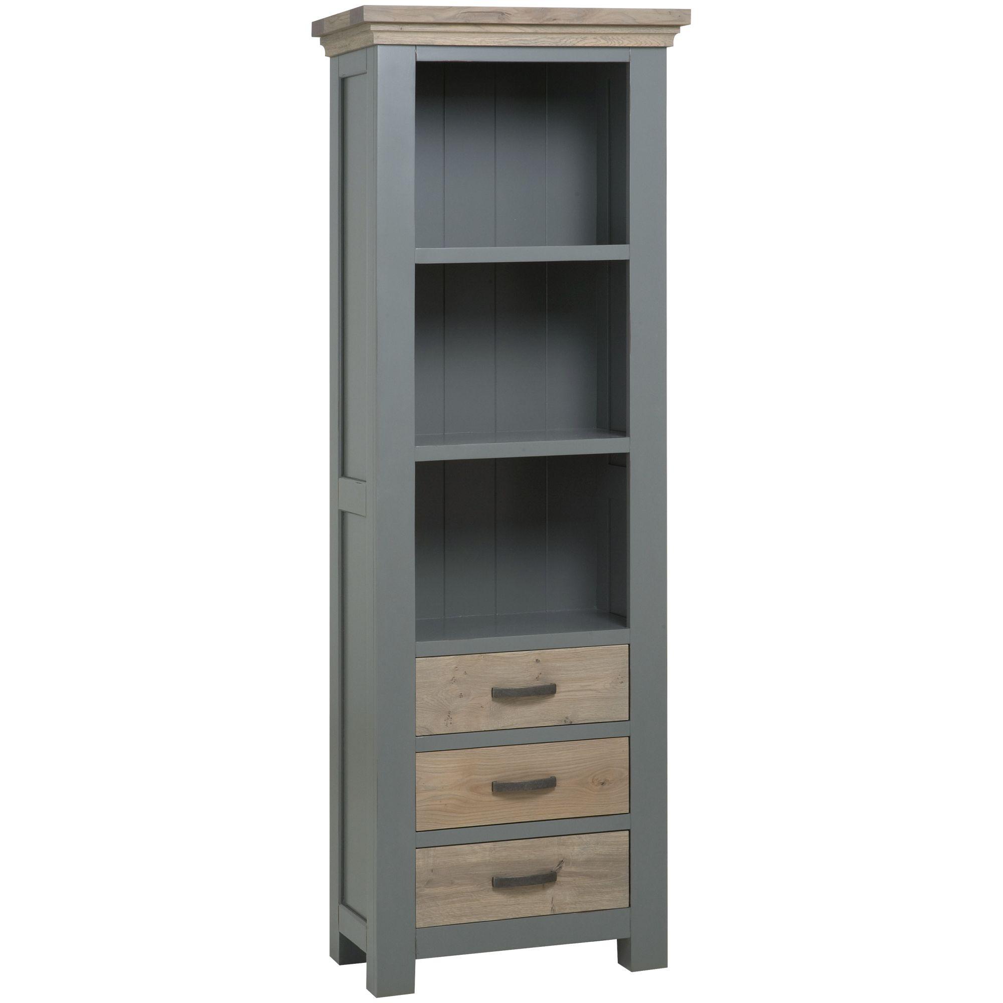 Bücherregal Marseille 70x195 Eichenholz Kiefernholz