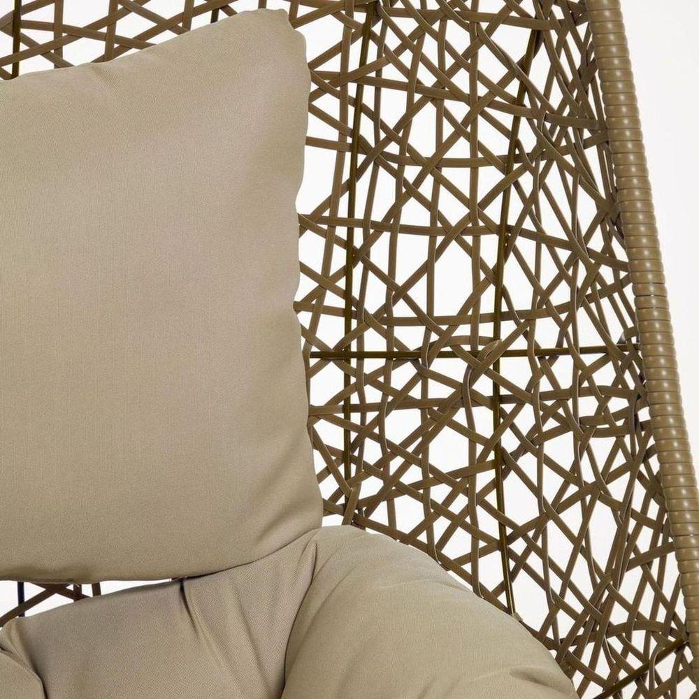 Garten Hängesessel Florence Poly Rattan braun