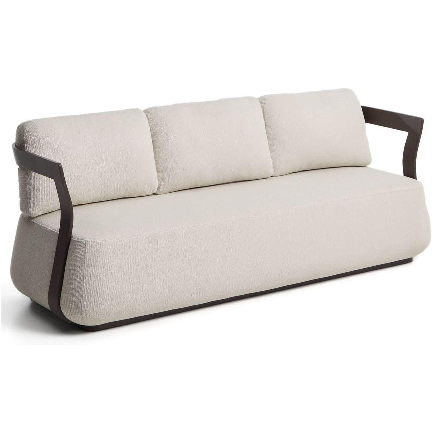 Gartensofa 3-Sitzer Tamaris Aluminium in Braun 217