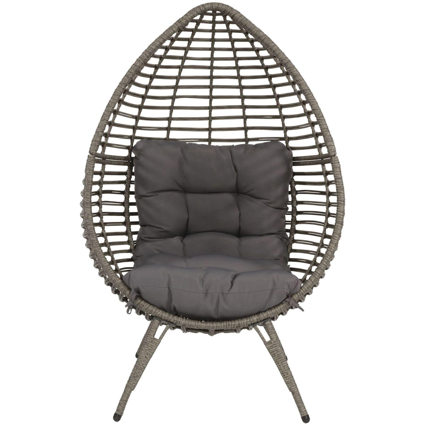 Garten Relaxsessel Egg Billy grau