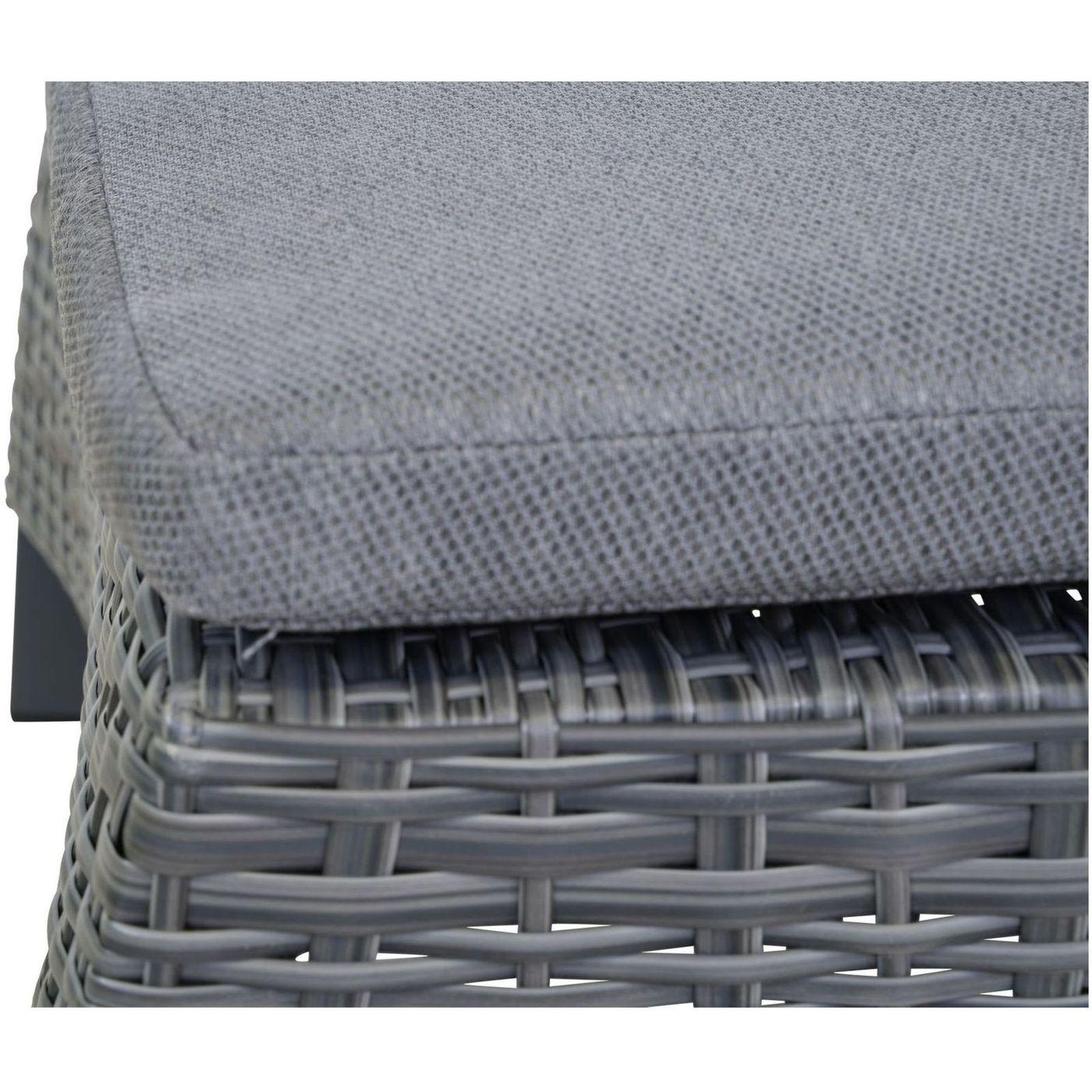 Poly Rattan Sonnenliege Parma anthrazit