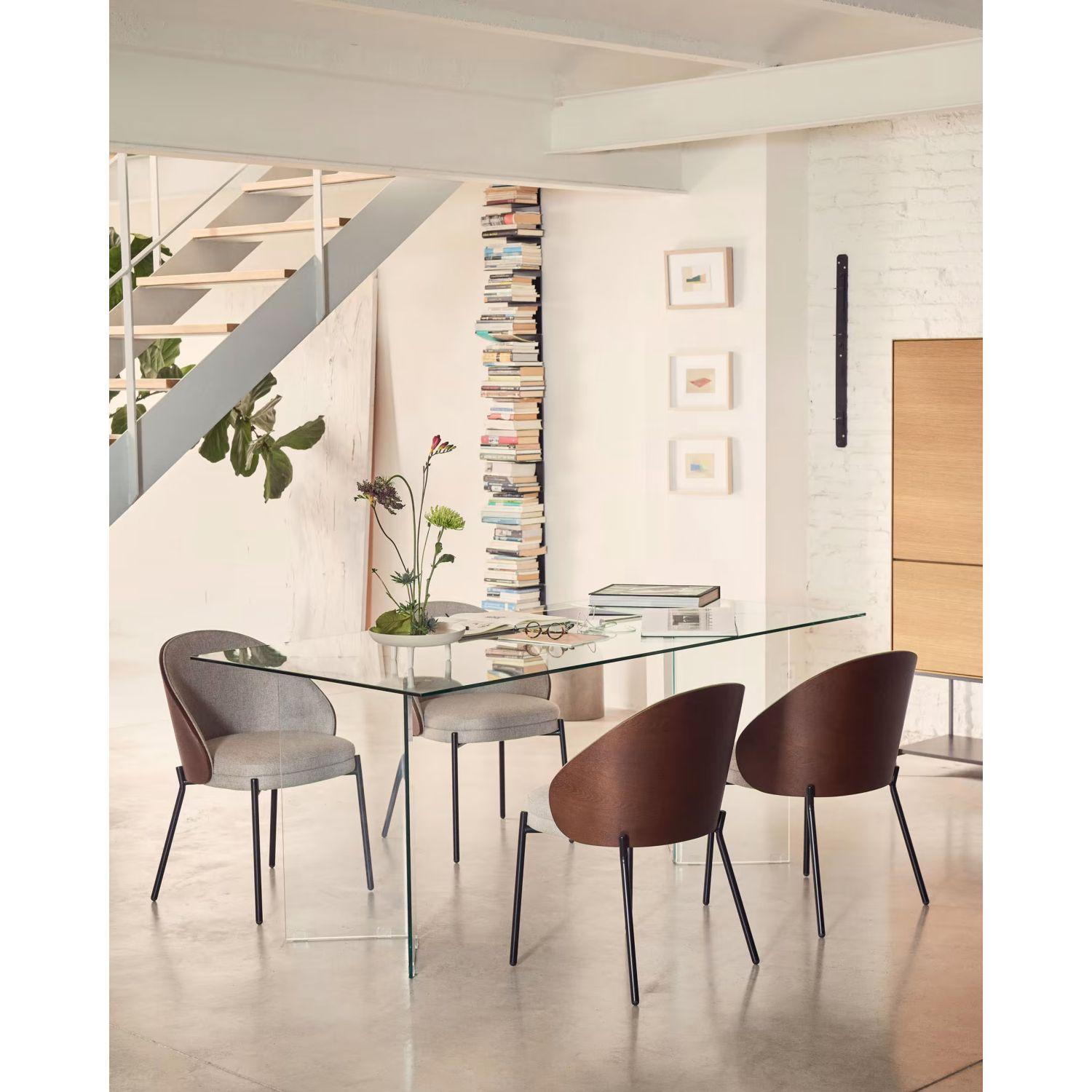 Esstisch Burano Glas transparent 180x90