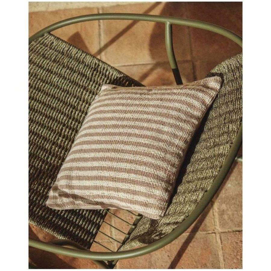 Garten Kissenbezug Dirome 100% PET beige gestreift 45x45
