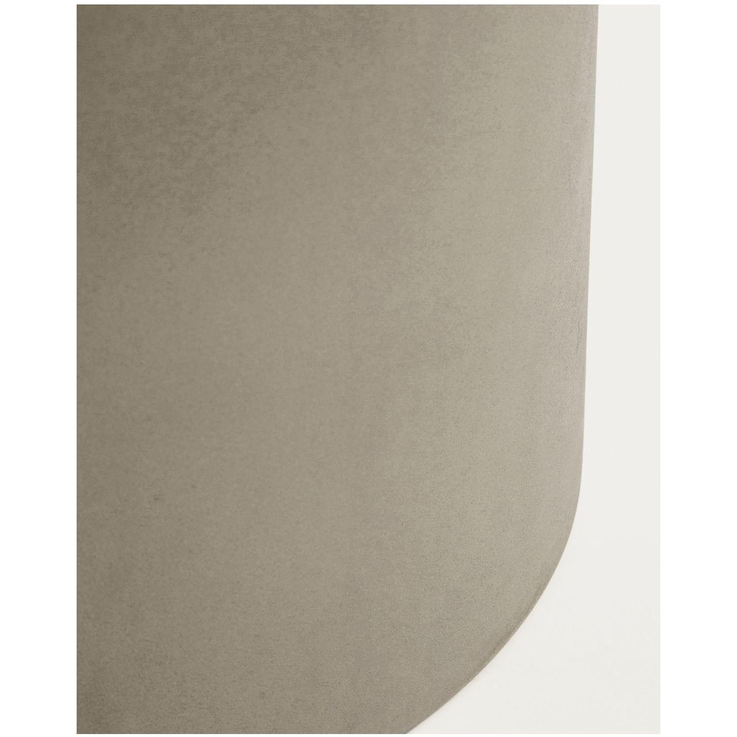 Blumentopf rund Aiguablava aus grauem Zement 52x52