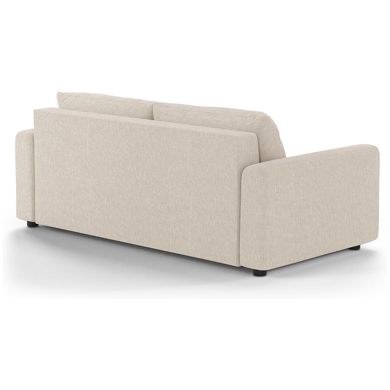 Bettsofa David - Grösse: 194x97x90 - Bezug: Structured Fabric (Baltimore), Light Beige