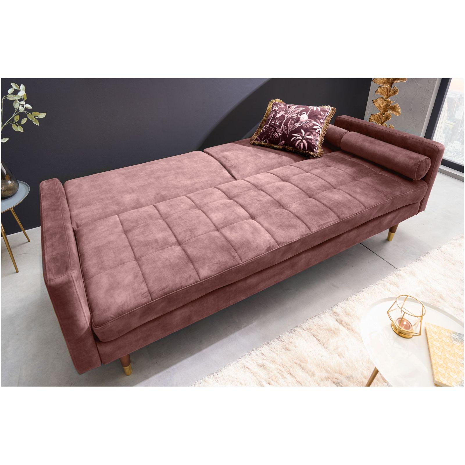 Bettsofa Cona Velours altrosa 195