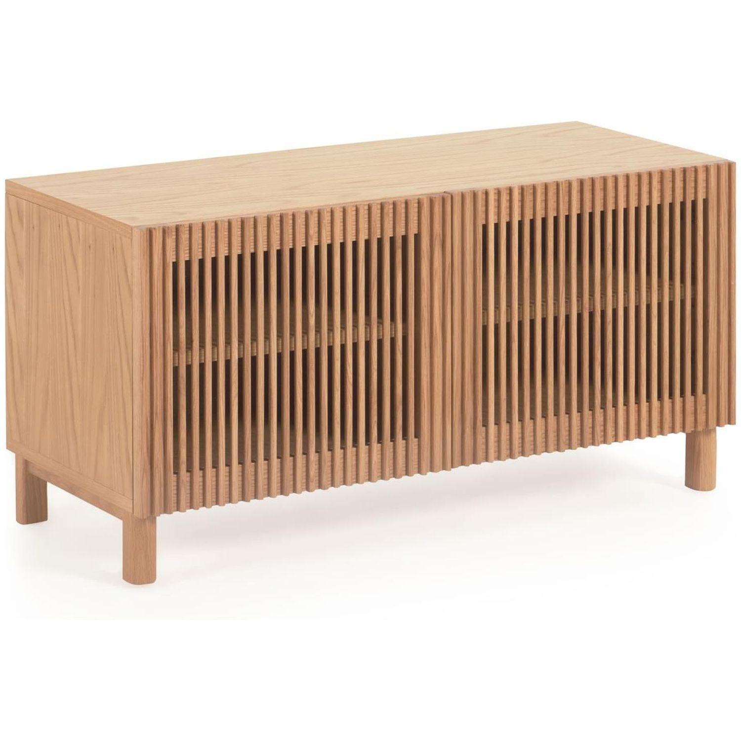 Schuhregal Beyla massive Eiche und Furnier natur 99