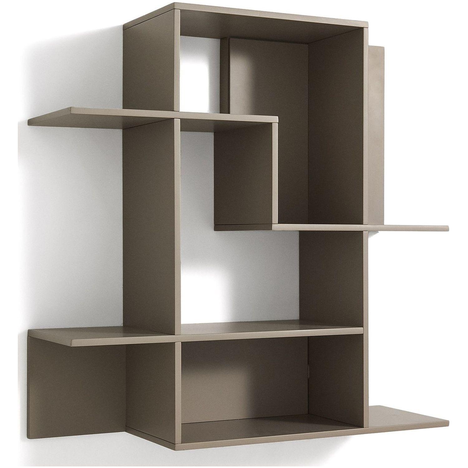 Modularregal Ina aus taupefarben lackiertem MDF 80x80 FSC 100%