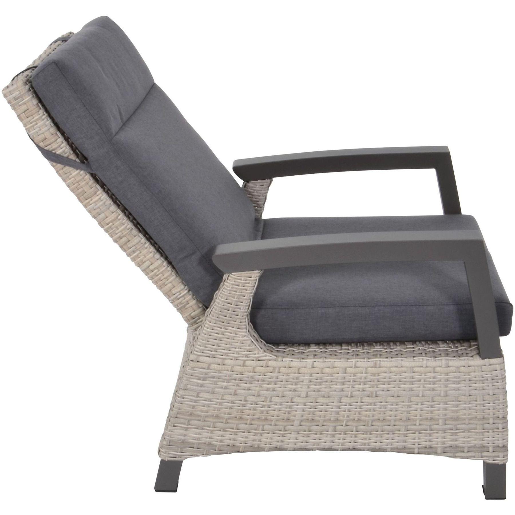 Poly Rattan Gartensessel Parma taupe (verstellbar)