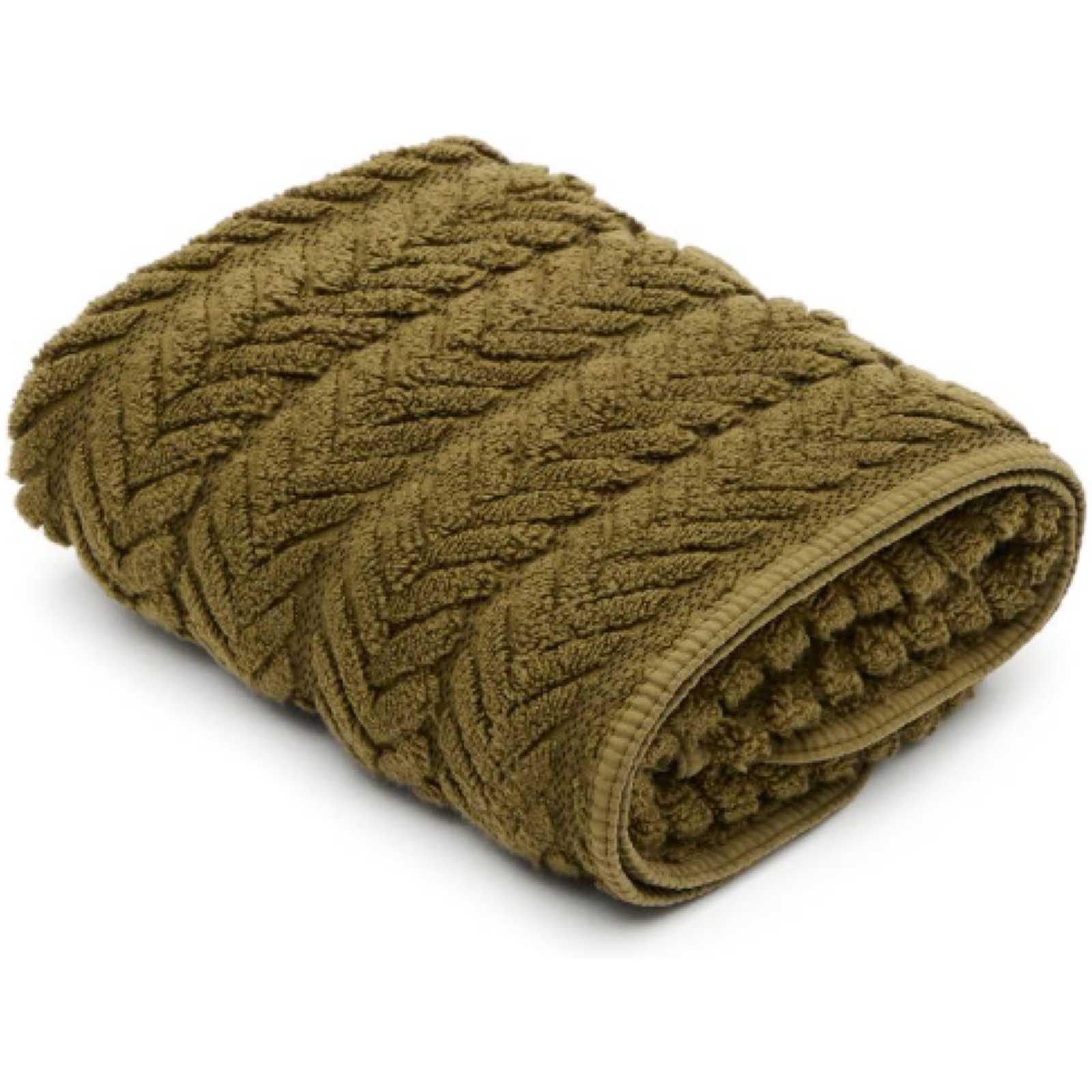 Handtuch Rune 100% Baumwolle Jacquard grün 50x90