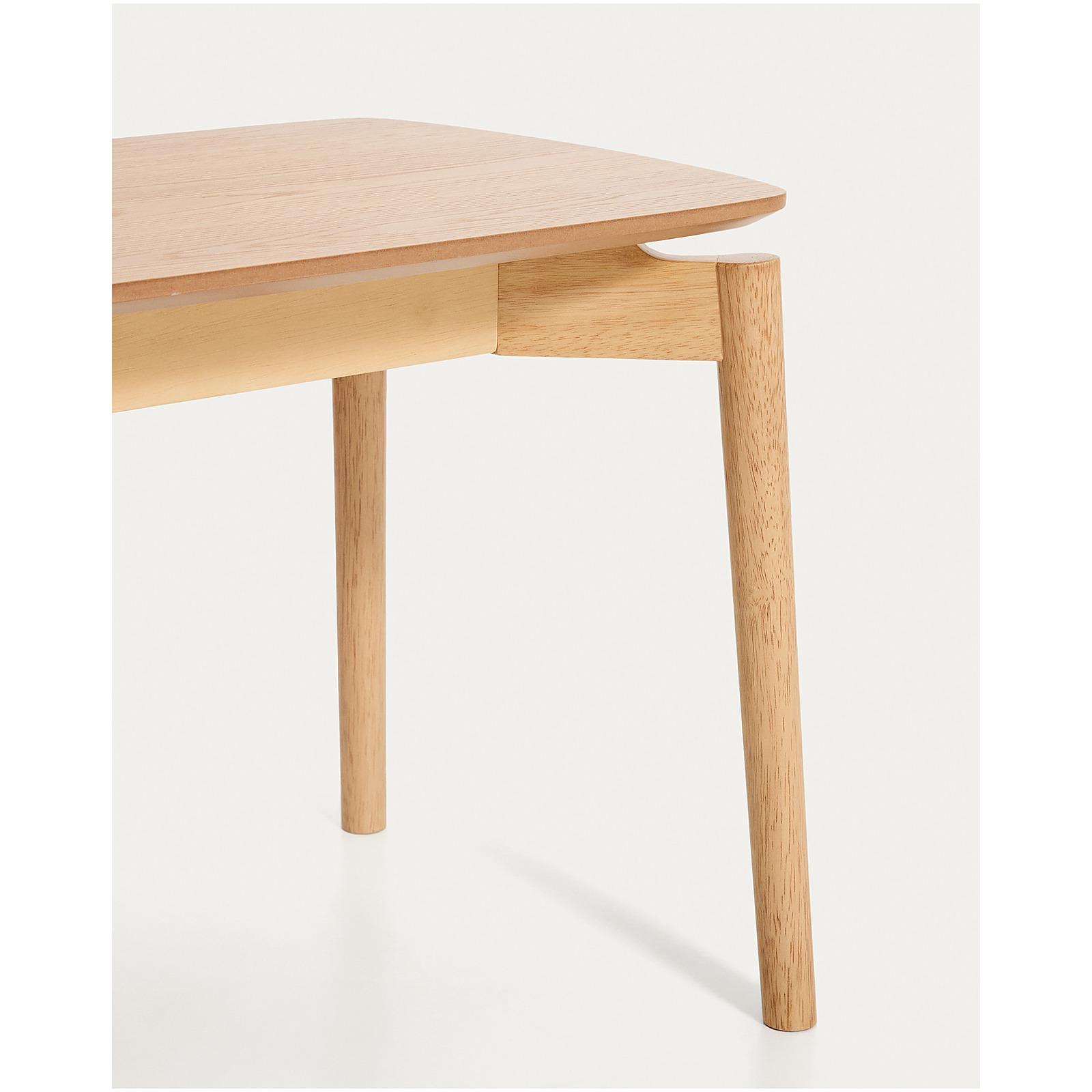 Bank Evera aus Eichenfurnier mit naturfarbenem Finish 122 cm
